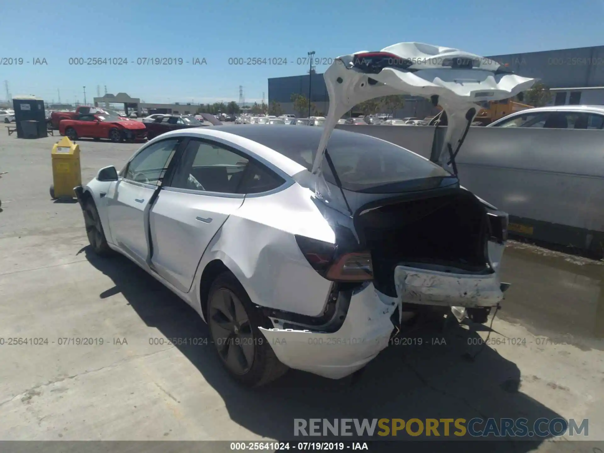 3 Photograph of a damaged car 5YJ3E1EB7KF433527 TESLA MODEL 3 2019