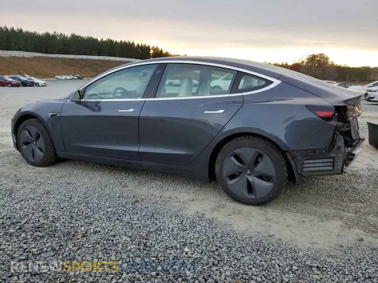 2 Photograph of a damaged car 5YJ3E1EB7KF450358 TESLA MODEL 3 2019
