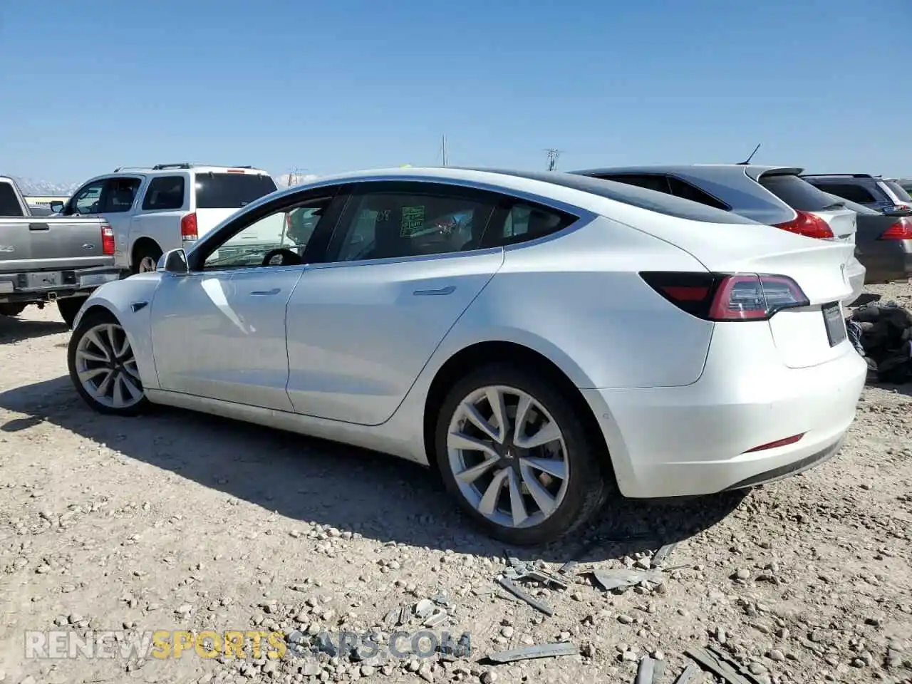 2 Photograph of a damaged car 5YJ3E1EB7KF453308 TESLA MODEL 3 2019