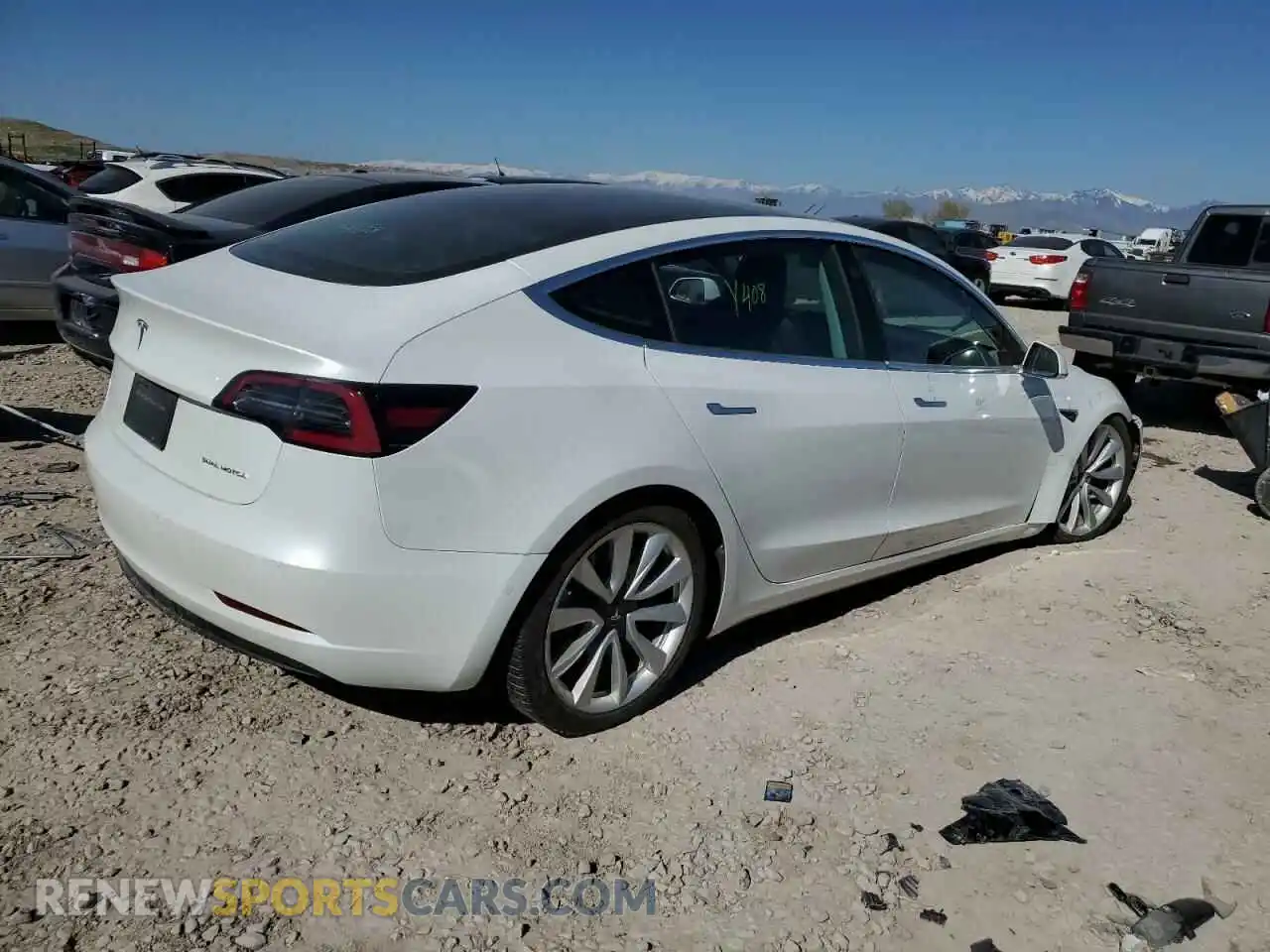 3 Photograph of a damaged car 5YJ3E1EB7KF453308 TESLA MODEL 3 2019