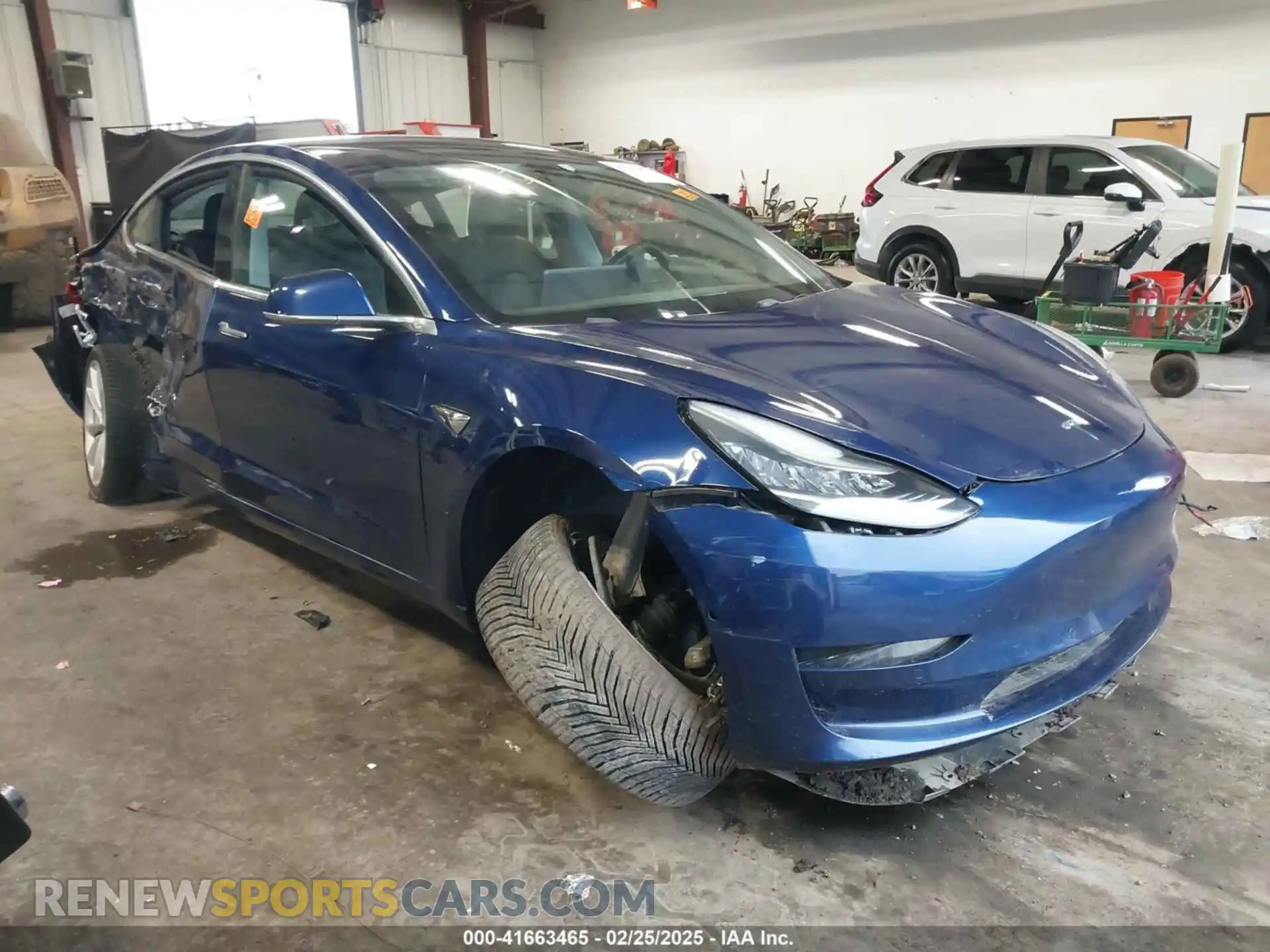 1 Photograph of a damaged car 5YJ3E1EB7KF453986 TESLA MODEL 3 2019