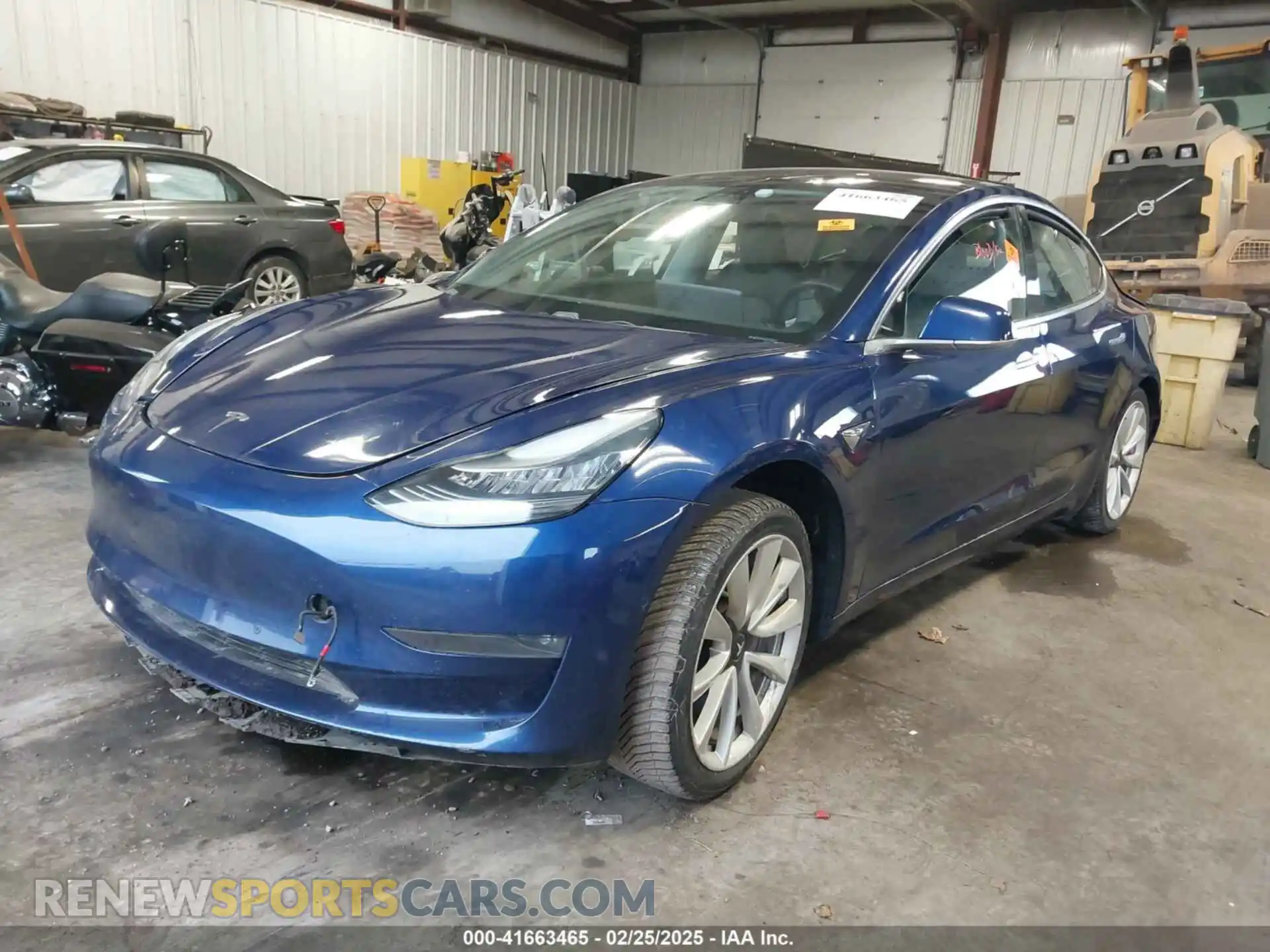 2 Photograph of a damaged car 5YJ3E1EB7KF453986 TESLA MODEL 3 2019