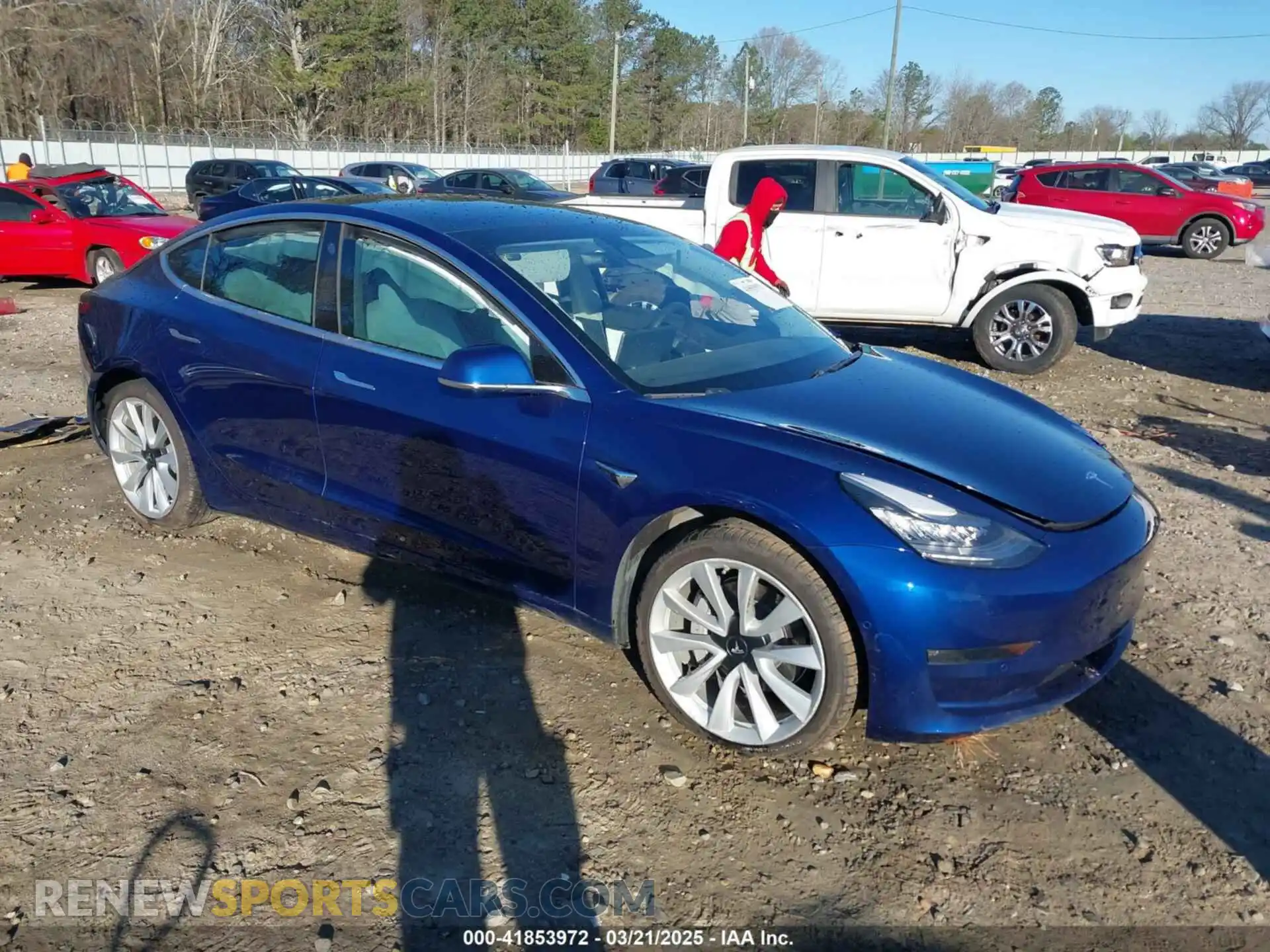1 Photograph of a damaged car 5YJ3E1EB7KF454636 TESLA MODEL 3 2019