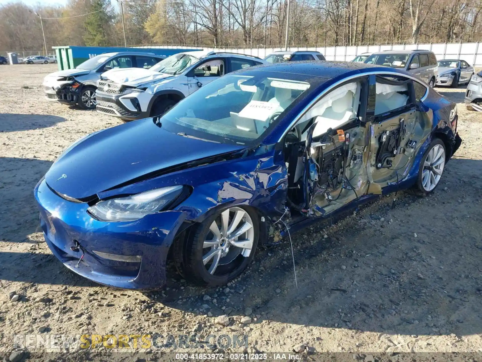 2 Photograph of a damaged car 5YJ3E1EB7KF454636 TESLA MODEL 3 2019