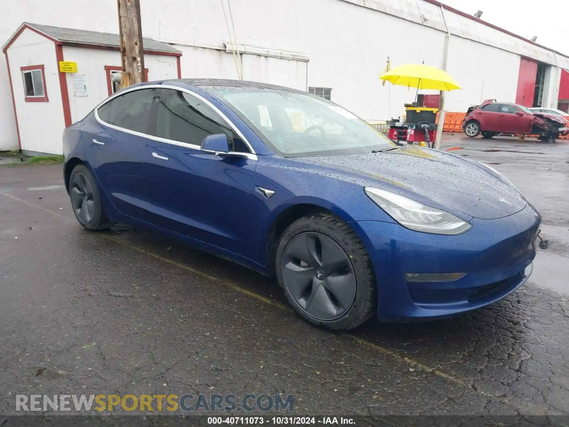 1 Photograph of a damaged car 5YJ3E1EB7KF526628 TESLA MODEL 3 2019