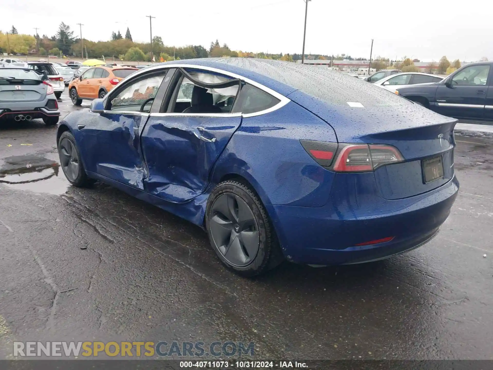 3 Photograph of a damaged car 5YJ3E1EB7KF526628 TESLA MODEL 3 2019