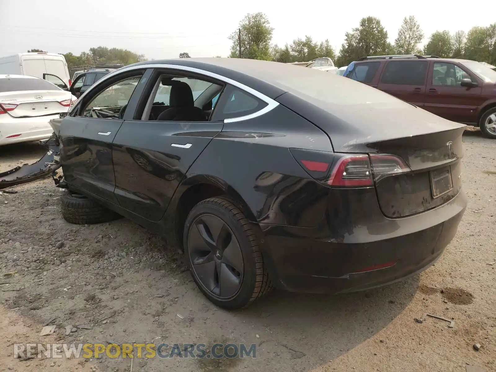 3 Photograph of a damaged car 5YJ3E1EB8KF199169 TESLA MODEL 3 2019