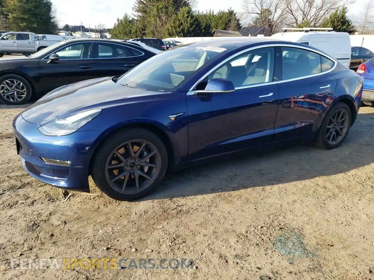 1 Photograph of a damaged car 5YJ3E1EB8KF199477 TESLA MODEL 3 2019