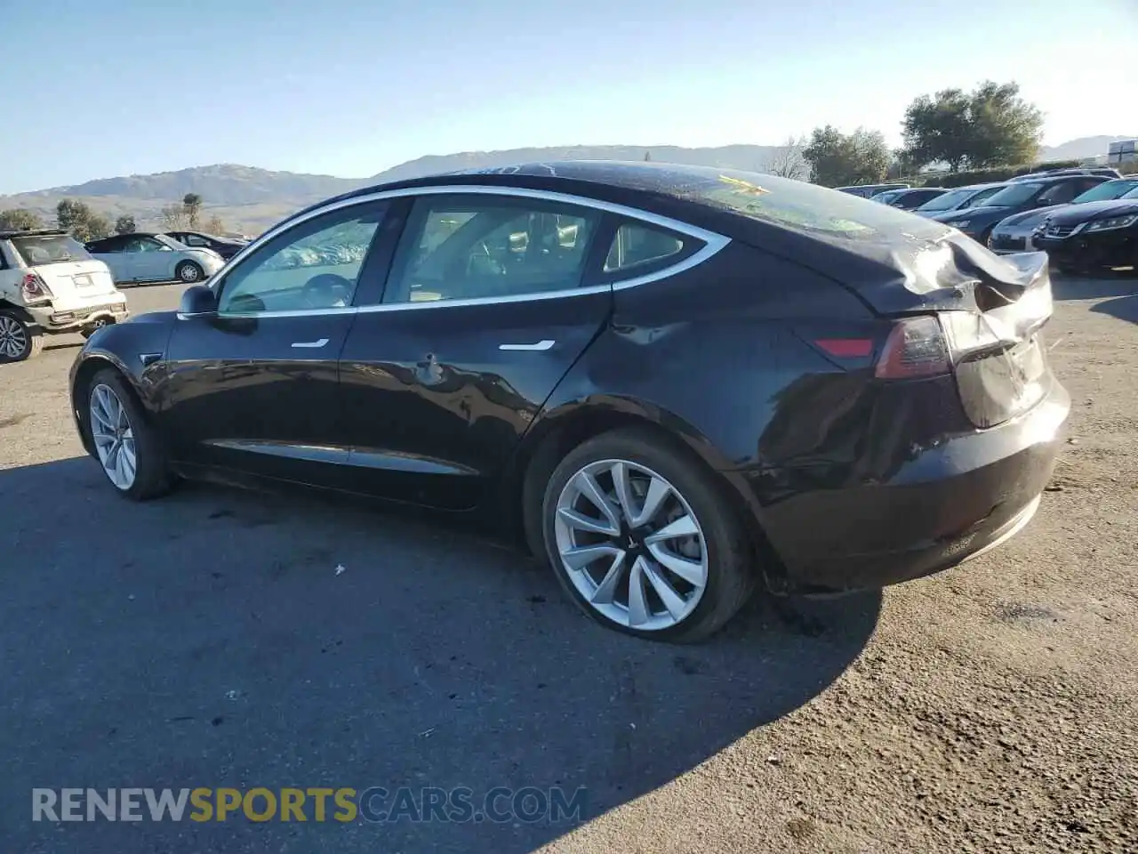 2 Photograph of a damaged car 5YJ3E1EB8KF388775 TESLA MODEL 3 2019