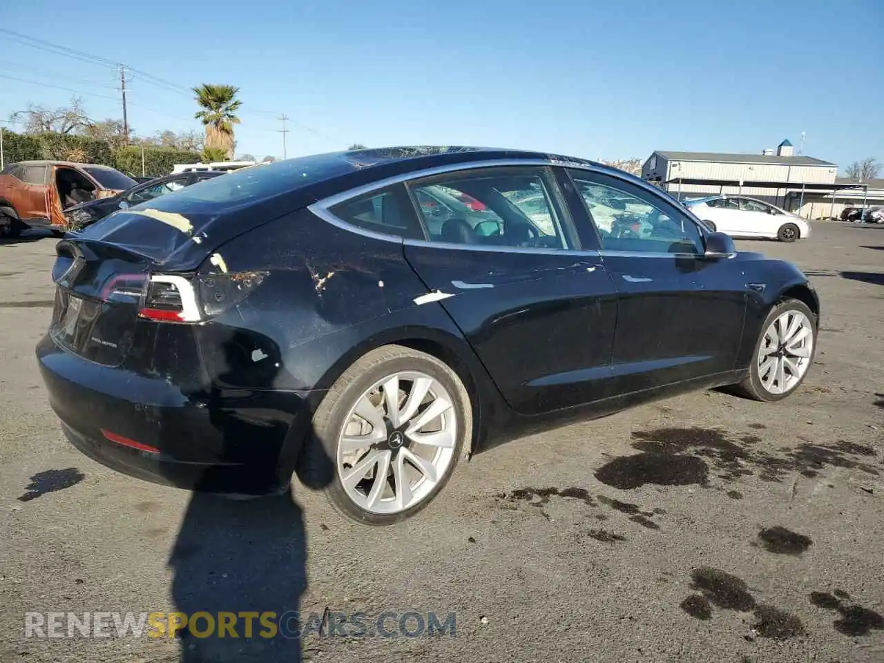 3 Photograph of a damaged car 5YJ3E1EB8KF388775 TESLA MODEL 3 2019