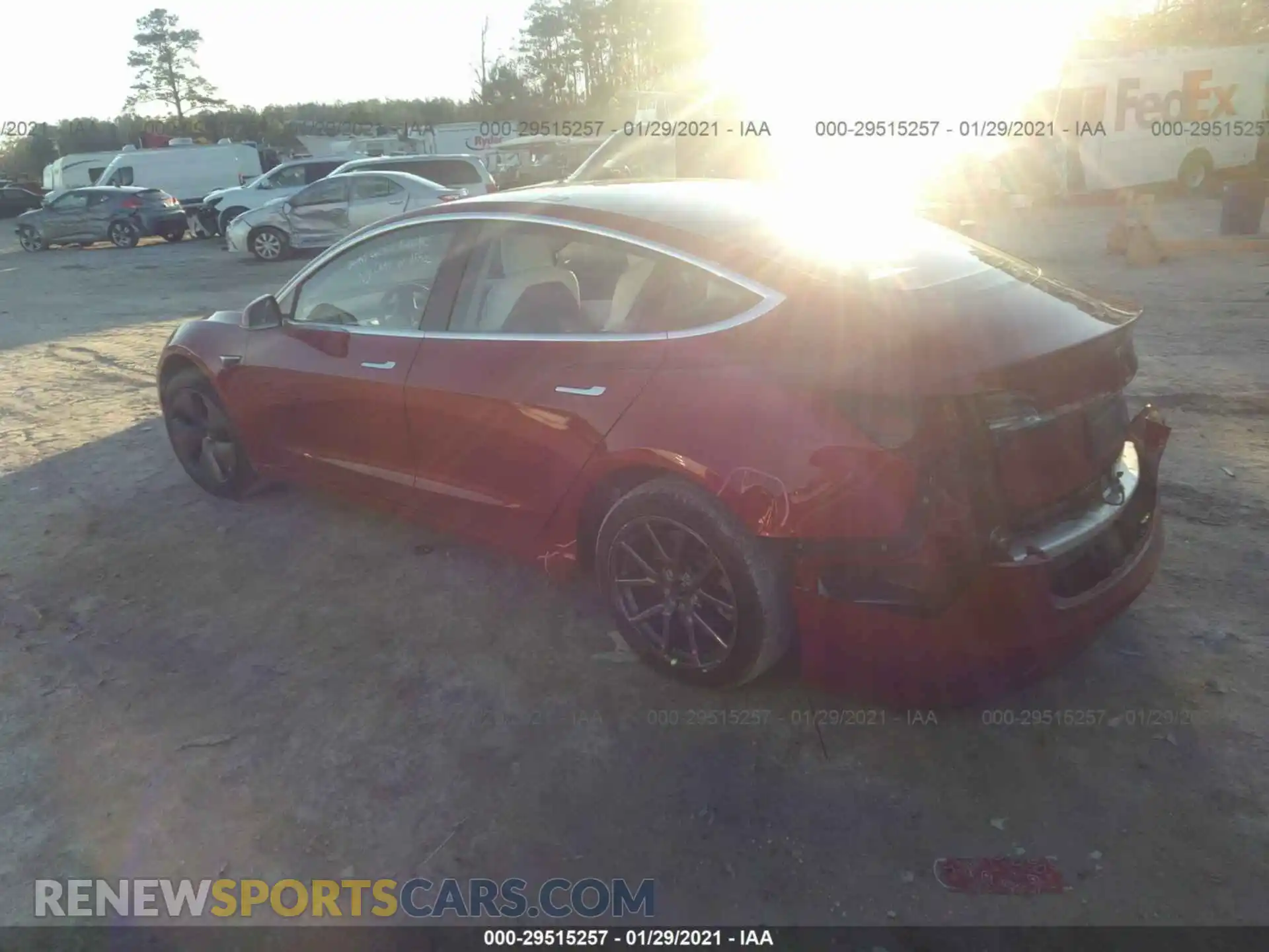 3 Photograph of a damaged car 5YJ3E1EB8KF437750 TESLA MODEL 3 2019