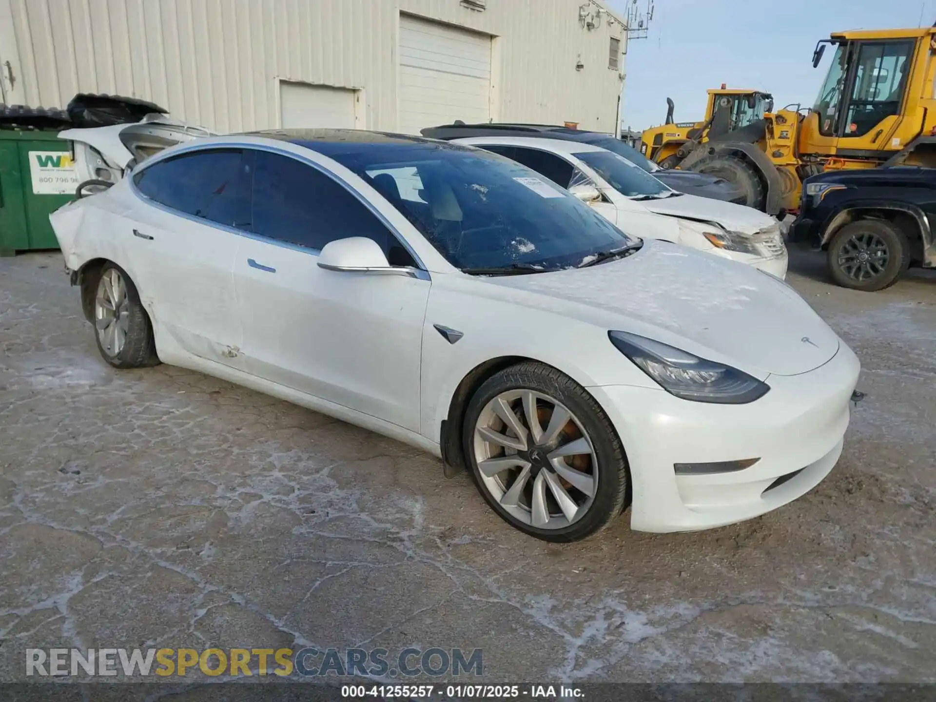 1 Photograph of a damaged car 5YJ3E1EB8KF454161 TESLA MODEL 3 2019