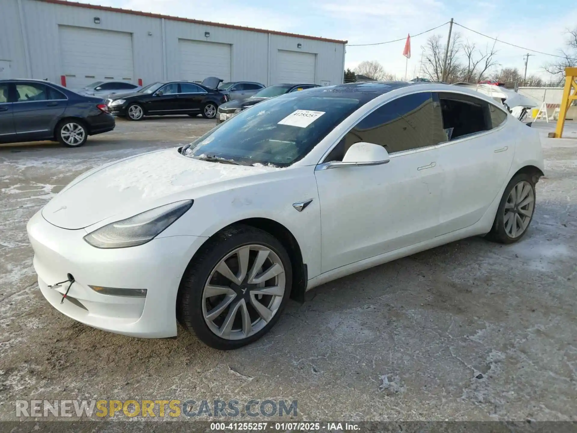 2 Photograph of a damaged car 5YJ3E1EB8KF454161 TESLA MODEL 3 2019