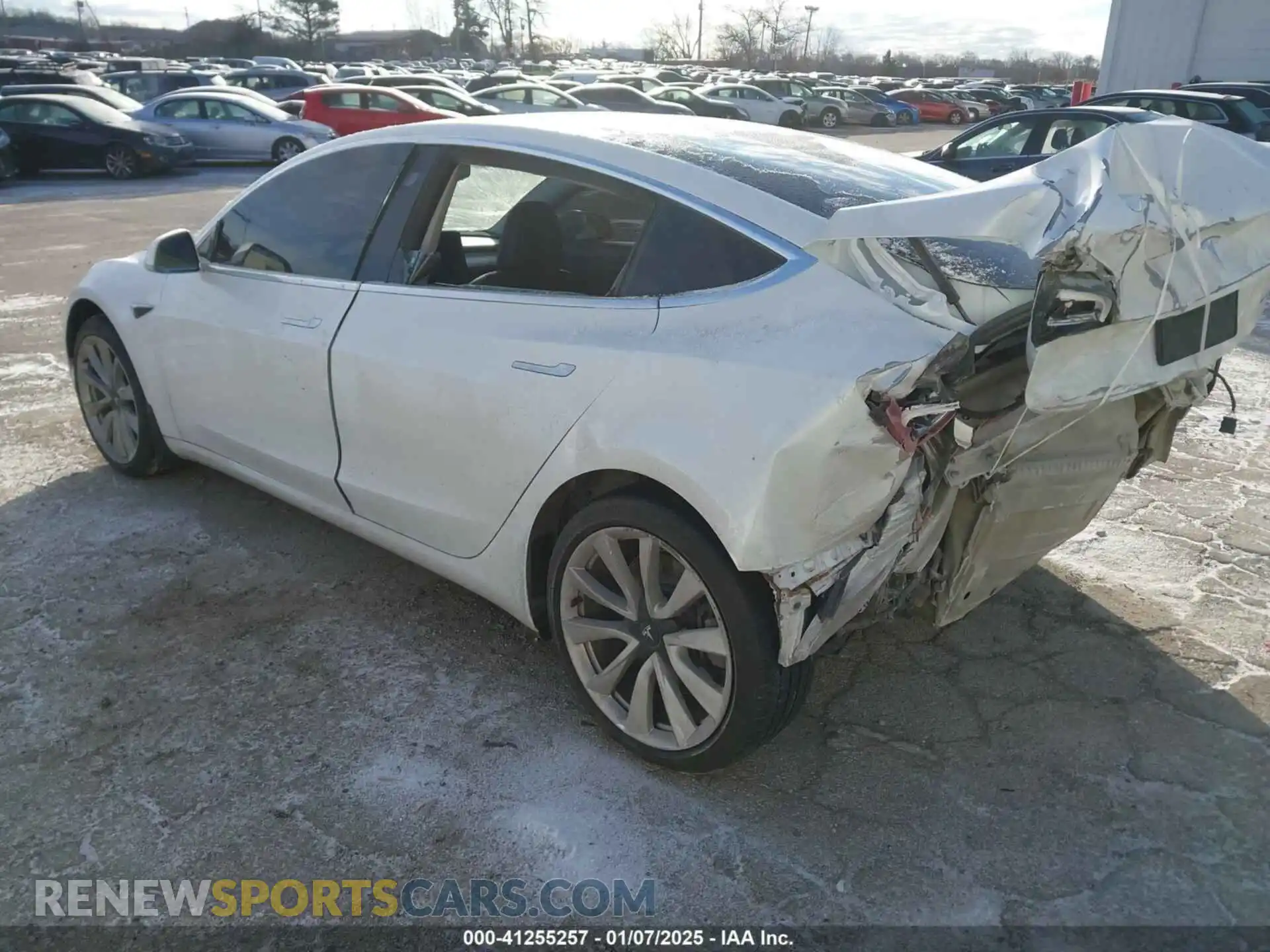 3 Photograph of a damaged car 5YJ3E1EB8KF454161 TESLA MODEL 3 2019