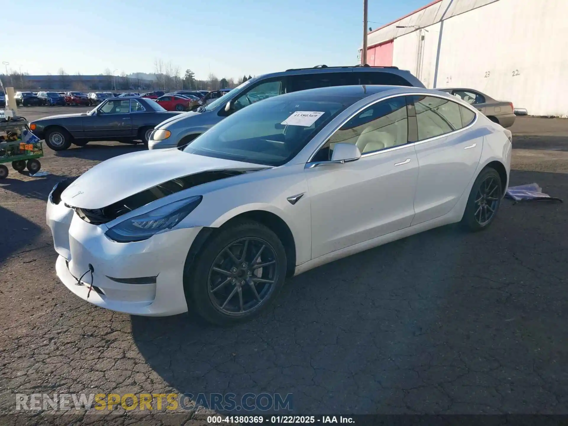 2 Photograph of a damaged car 5YJ3E1EB8KF493316 TESLA MODEL 3 2019