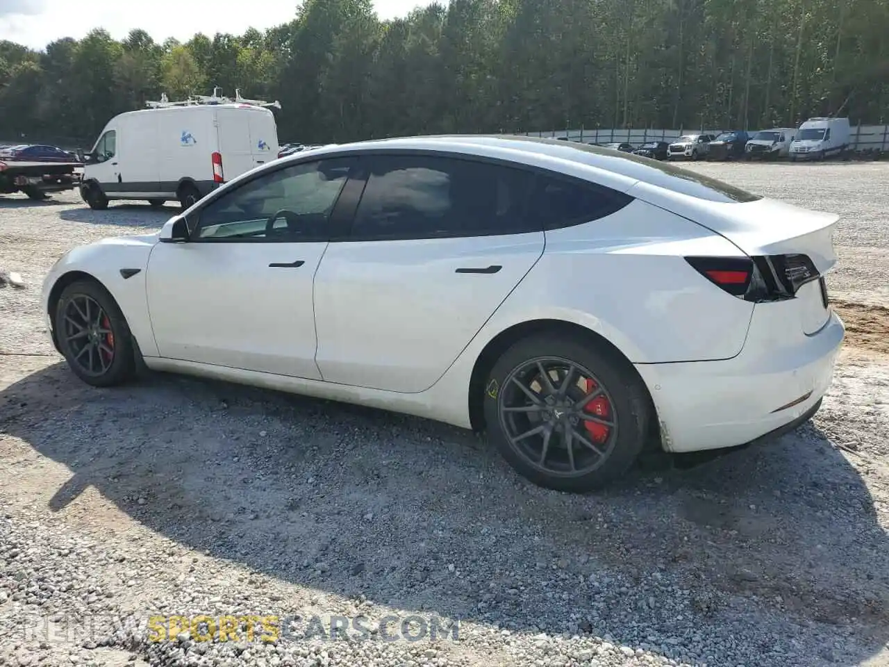 2 Photograph of a damaged car 5YJ3E1EB8KF493980 TESLA MODEL 3 2019
