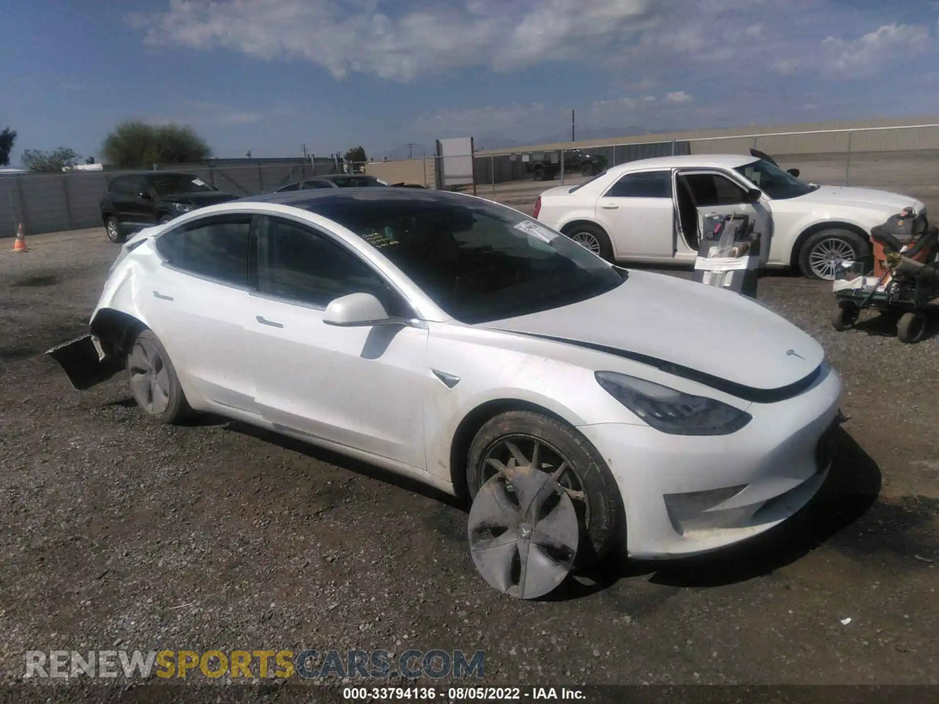 1 Photograph of a damaged car 5YJ3E1EB8KF511944 TESLA MODEL 3 2019