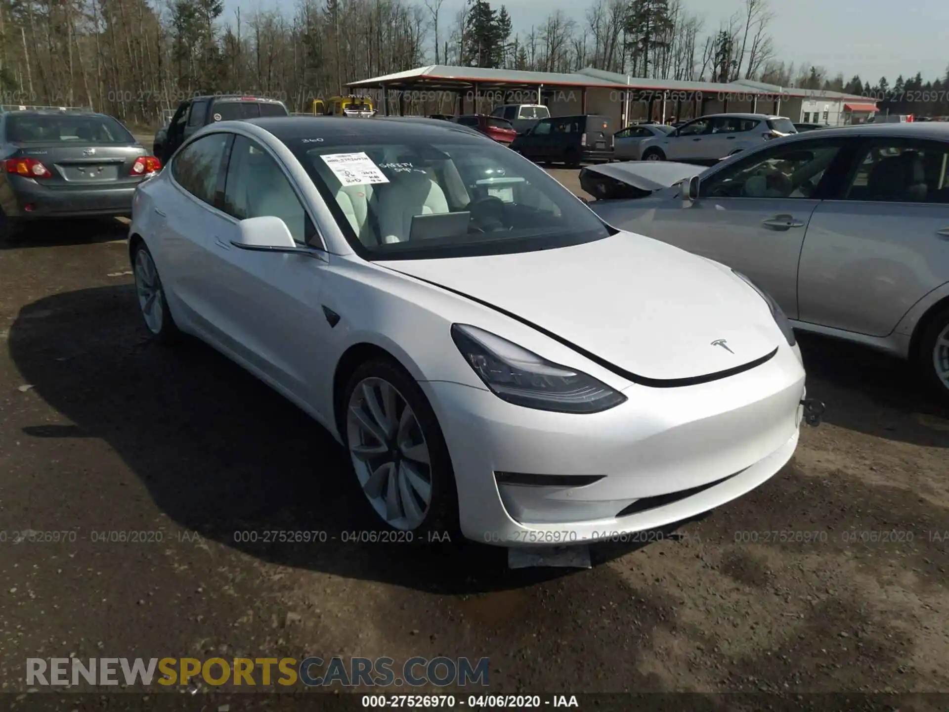 1 Photograph of a damaged car 5YJ3E1EB8KF514469 TESLA MODEL 3 2019