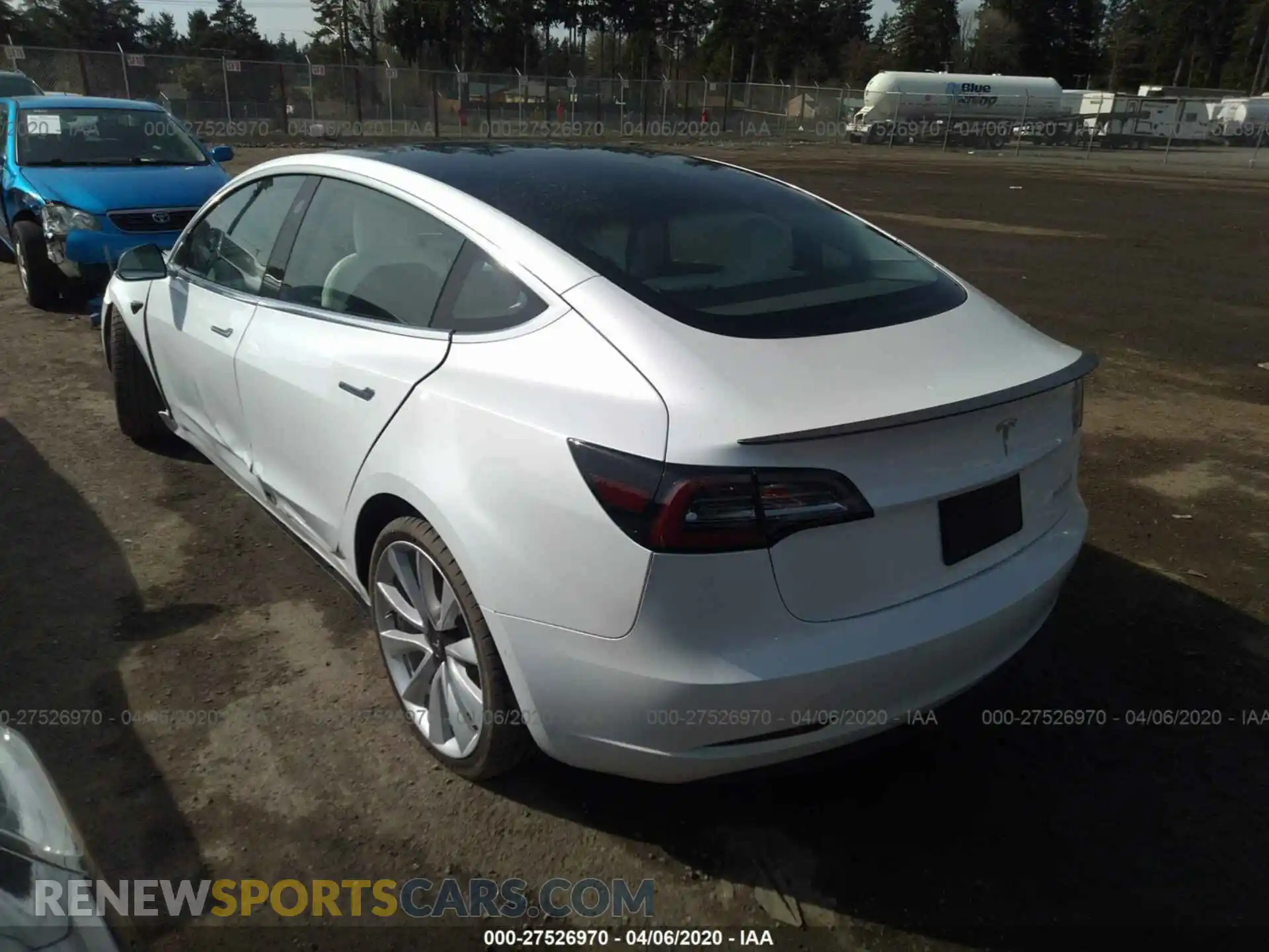 3 Photograph of a damaged car 5YJ3E1EB8KF514469 TESLA MODEL 3 2019