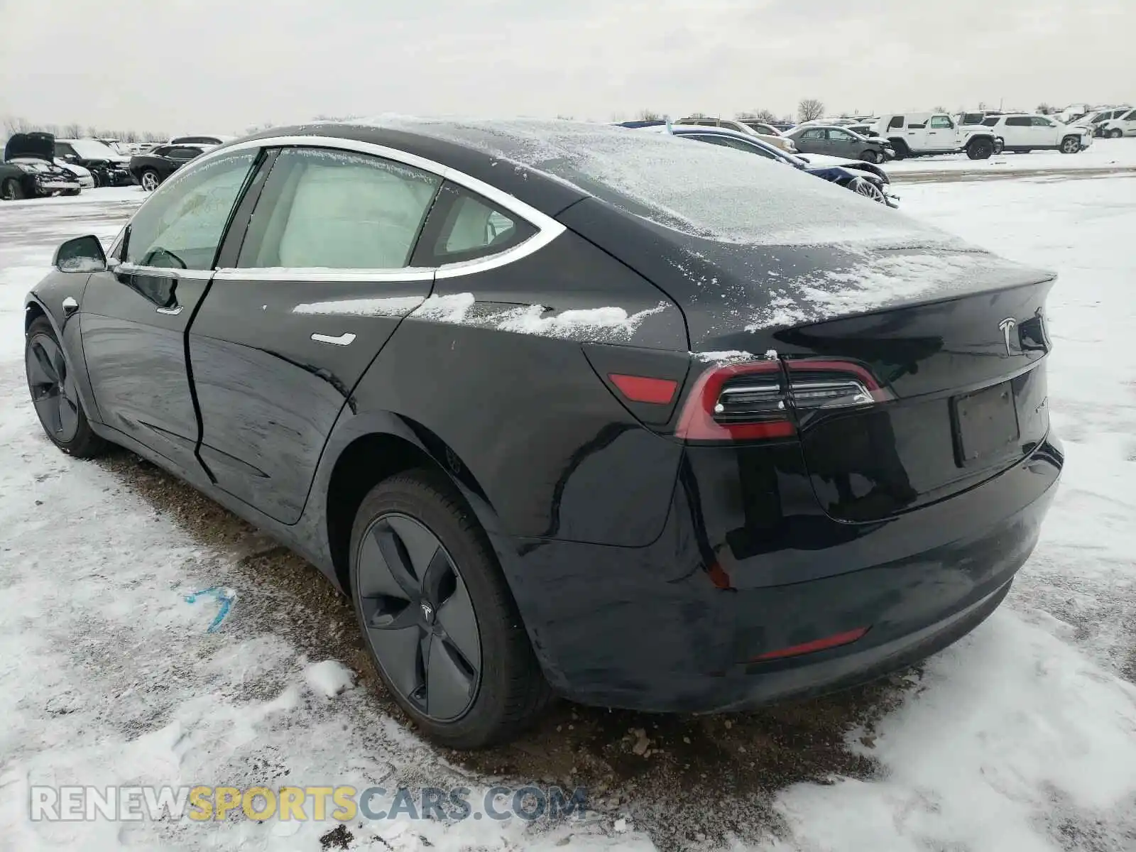 3 Photograph of a damaged car 5YJ3E1EB8KK193548 TESLA MODEL 3 2019