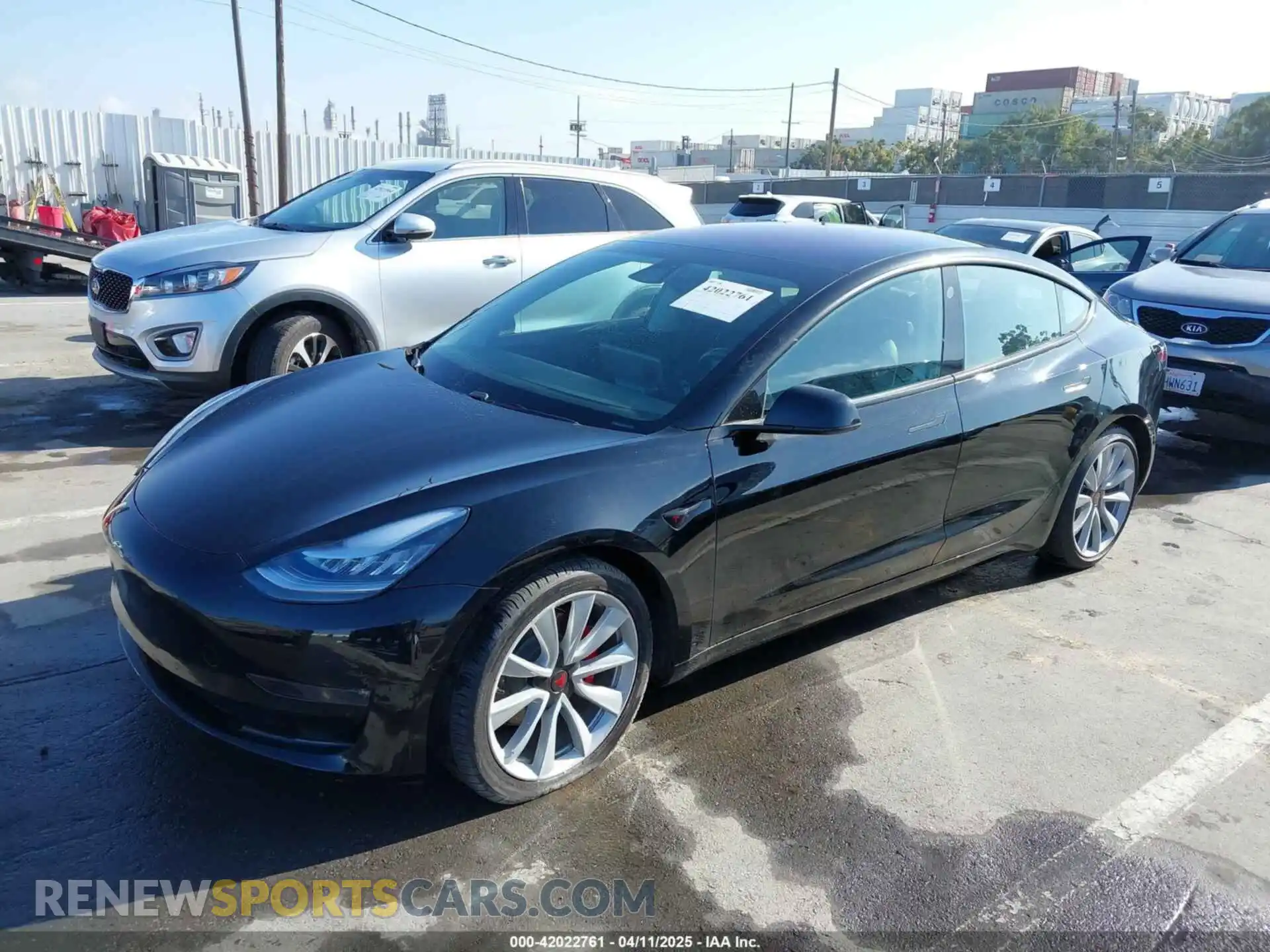 2 Photograph of a damaged car 5YJ3E1EB9KF186737 TESLA MODEL 3 2019