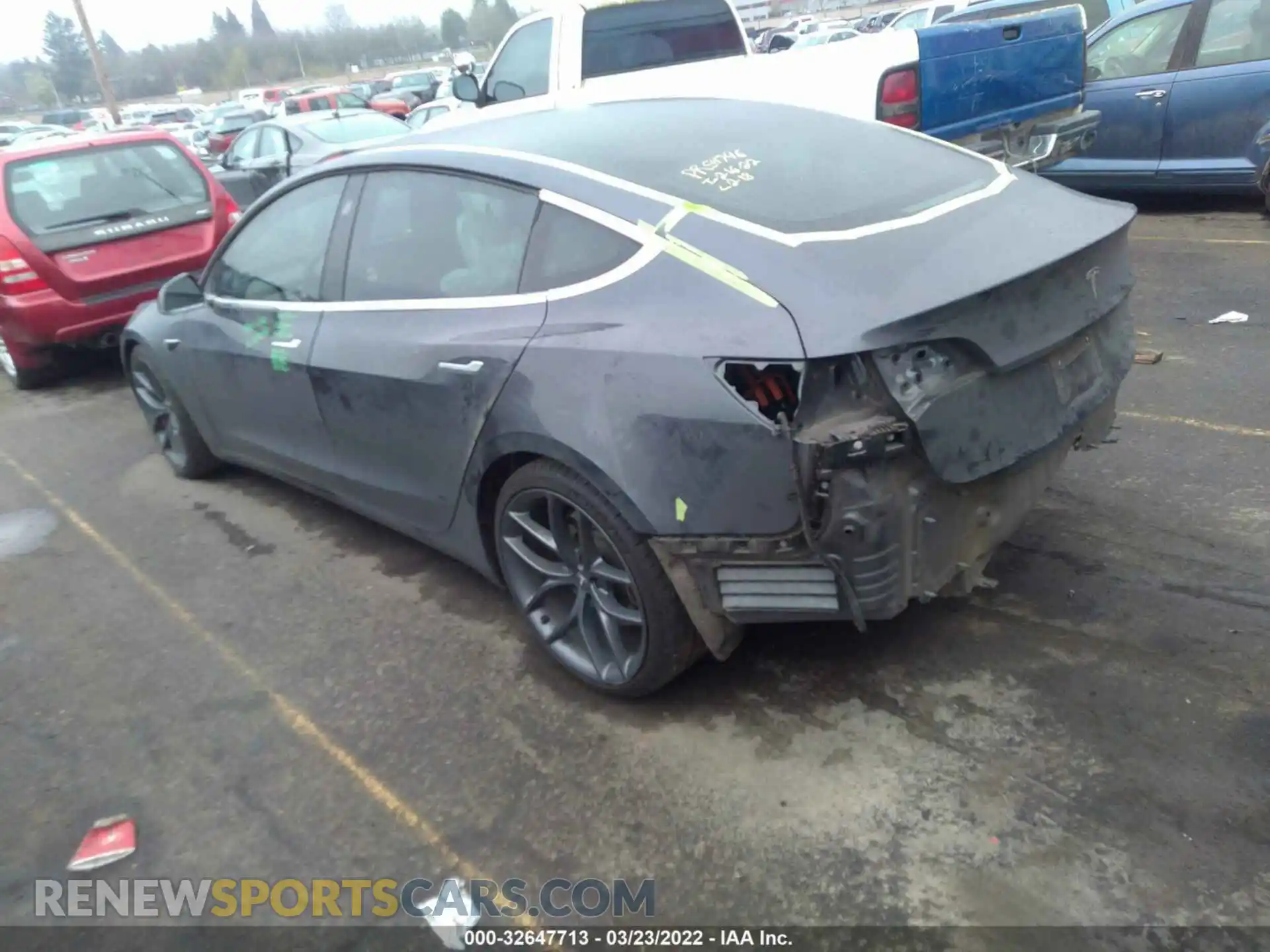 3 Photograph of a damaged car 5YJ3E1EB9KF209899 TESLA MODEL 3 2019