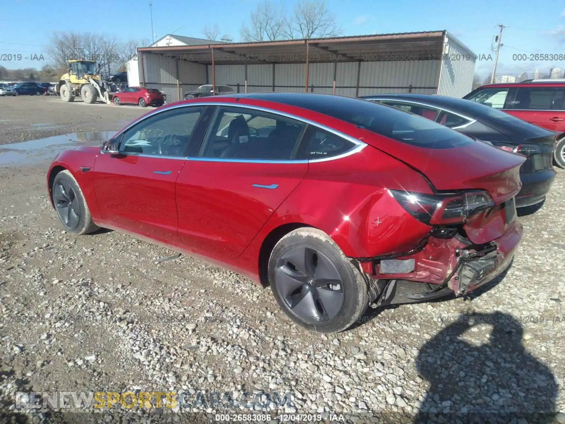 3 Photograph of a damaged car 5YJ3E1EB9KF359334 TESLA MODEL 3 2019