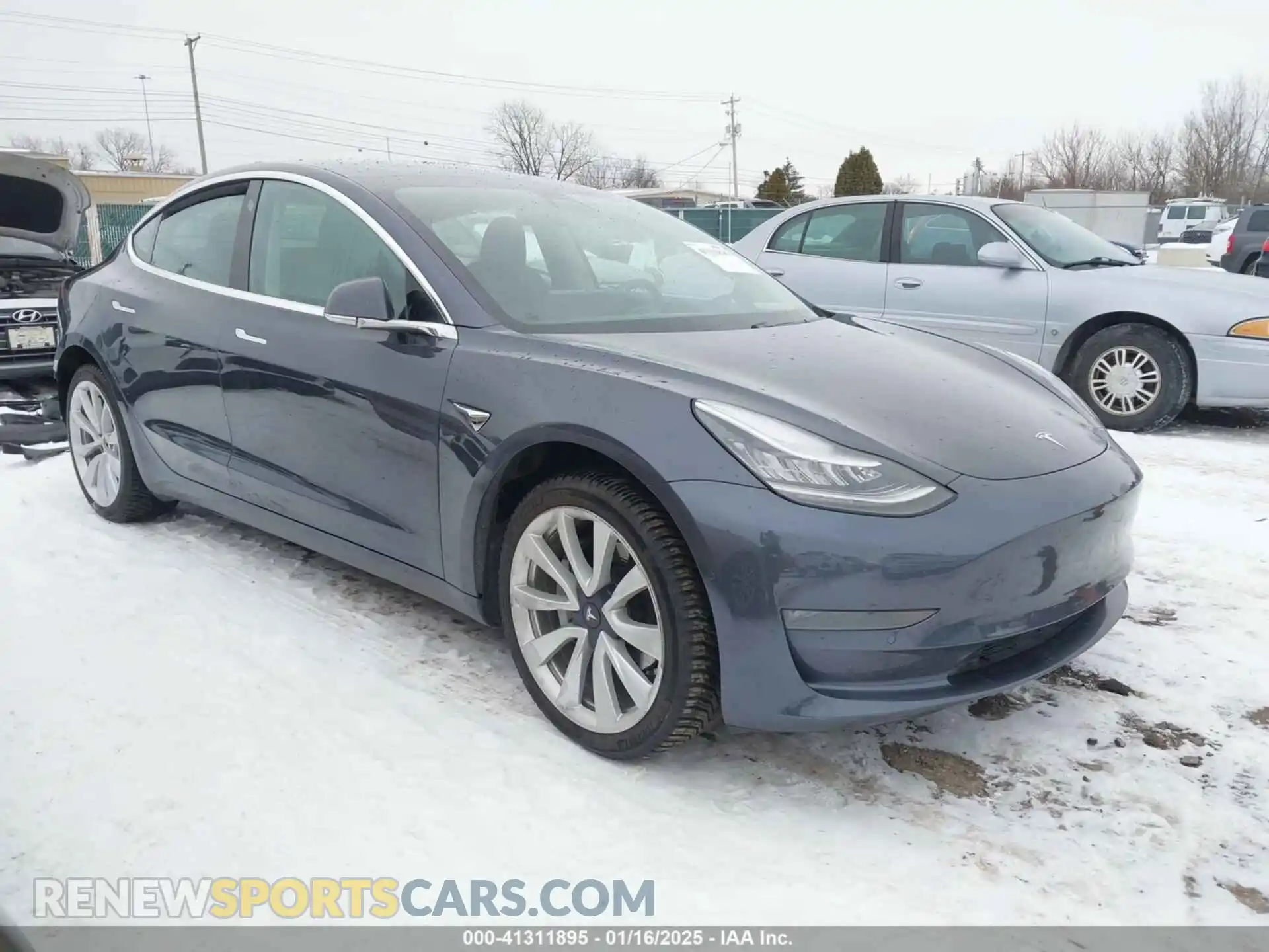 1 Photograph of a damaged car 5YJ3E1EB9KF365389 TESLA MODEL 3 2019
