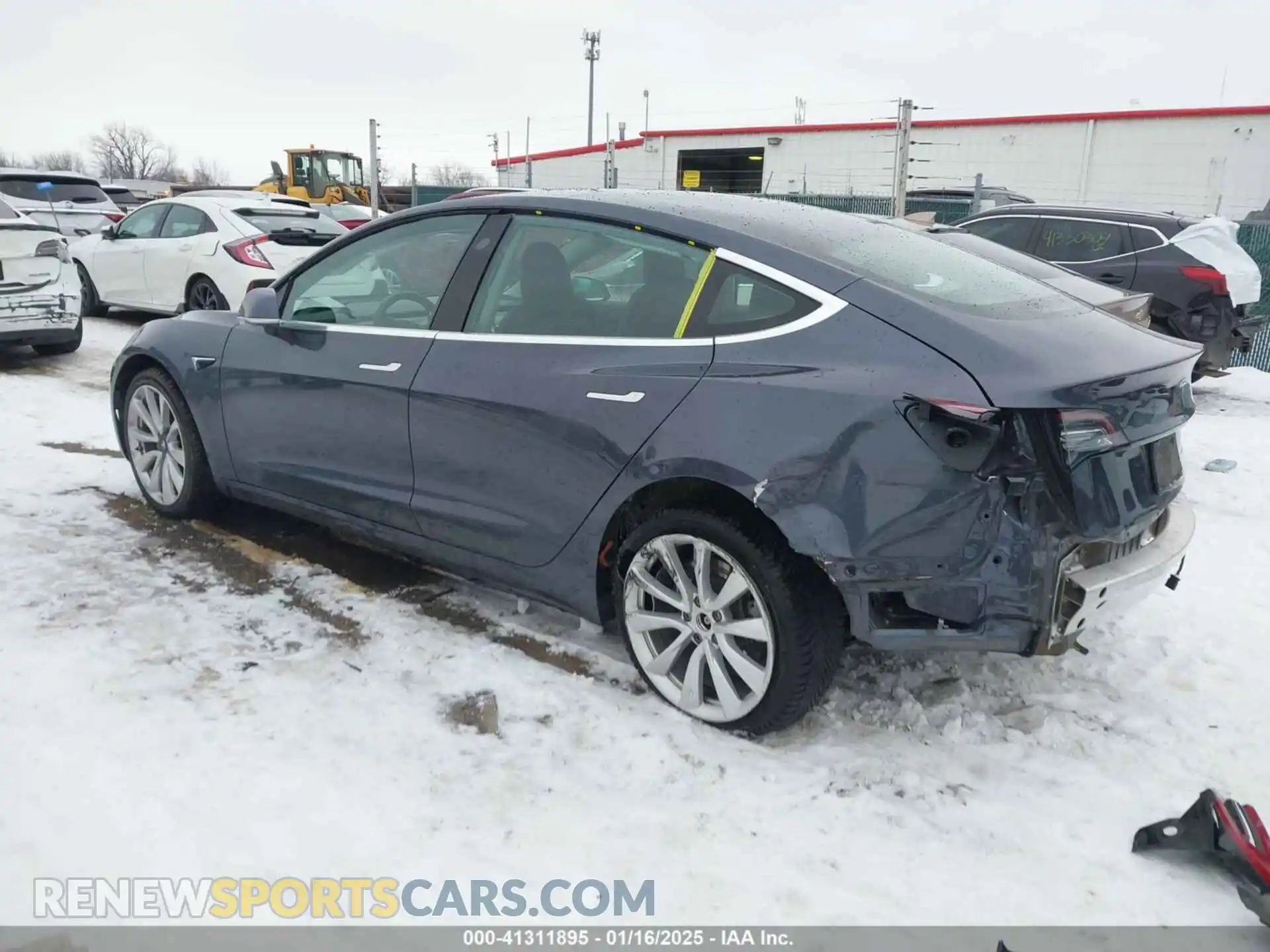 3 Photograph of a damaged car 5YJ3E1EB9KF365389 TESLA MODEL 3 2019