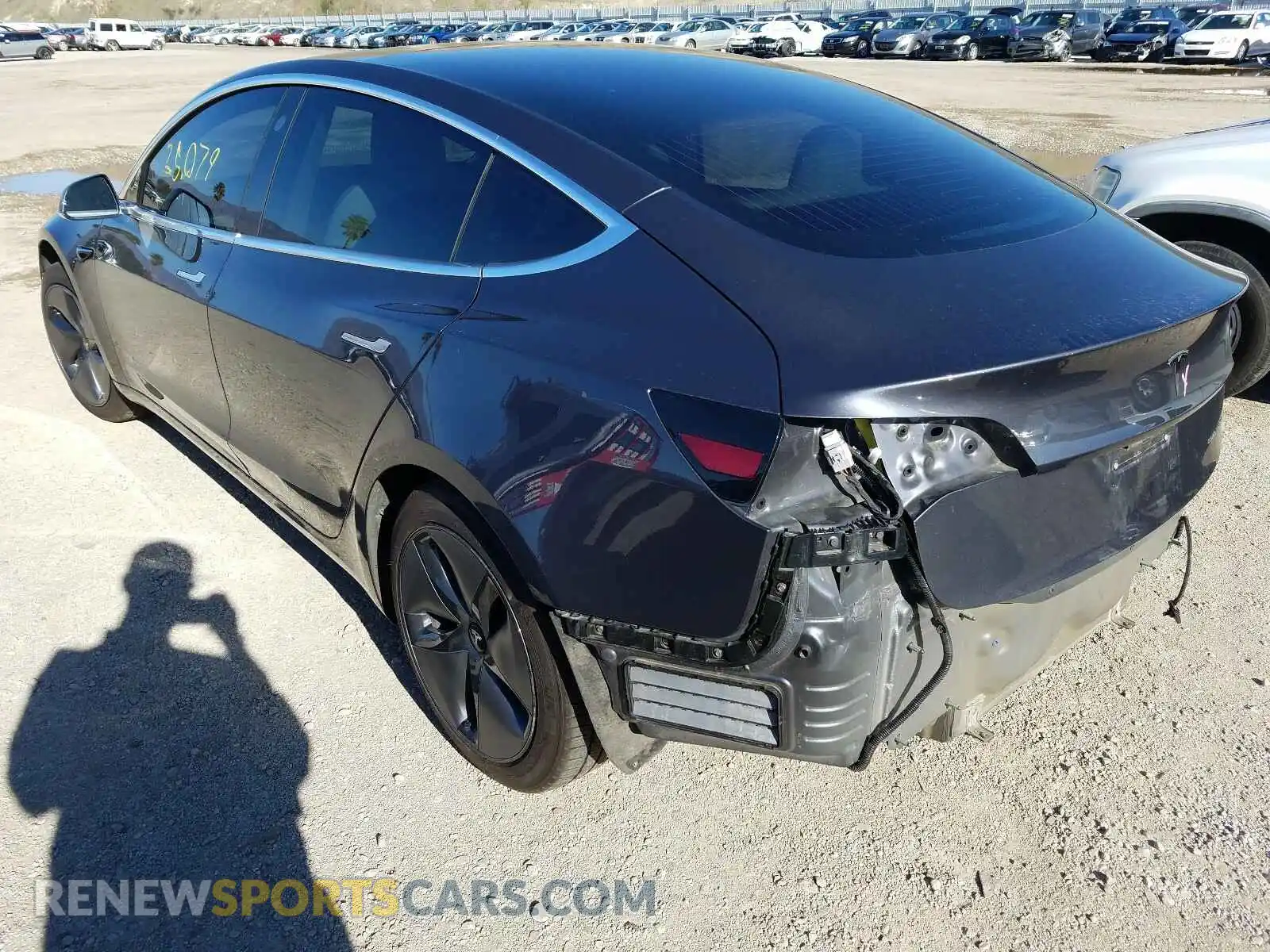 3 Photograph of a damaged car 5YJ3E1EB9KF391166 TESLA MODEL 3 2019
