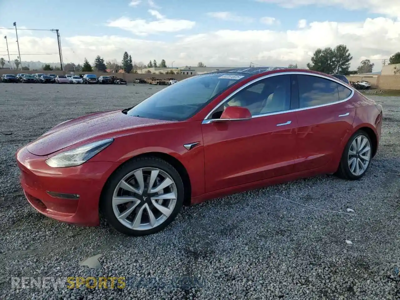 1 Photograph of a damaged car 5YJ3E1EB9KF391877 TESLA MODEL 3 2019