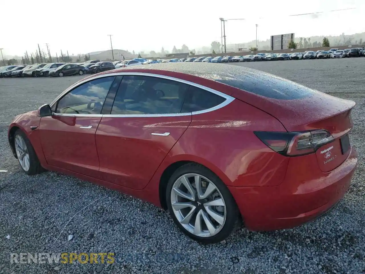 2 Photograph of a damaged car 5YJ3E1EB9KF391877 TESLA MODEL 3 2019