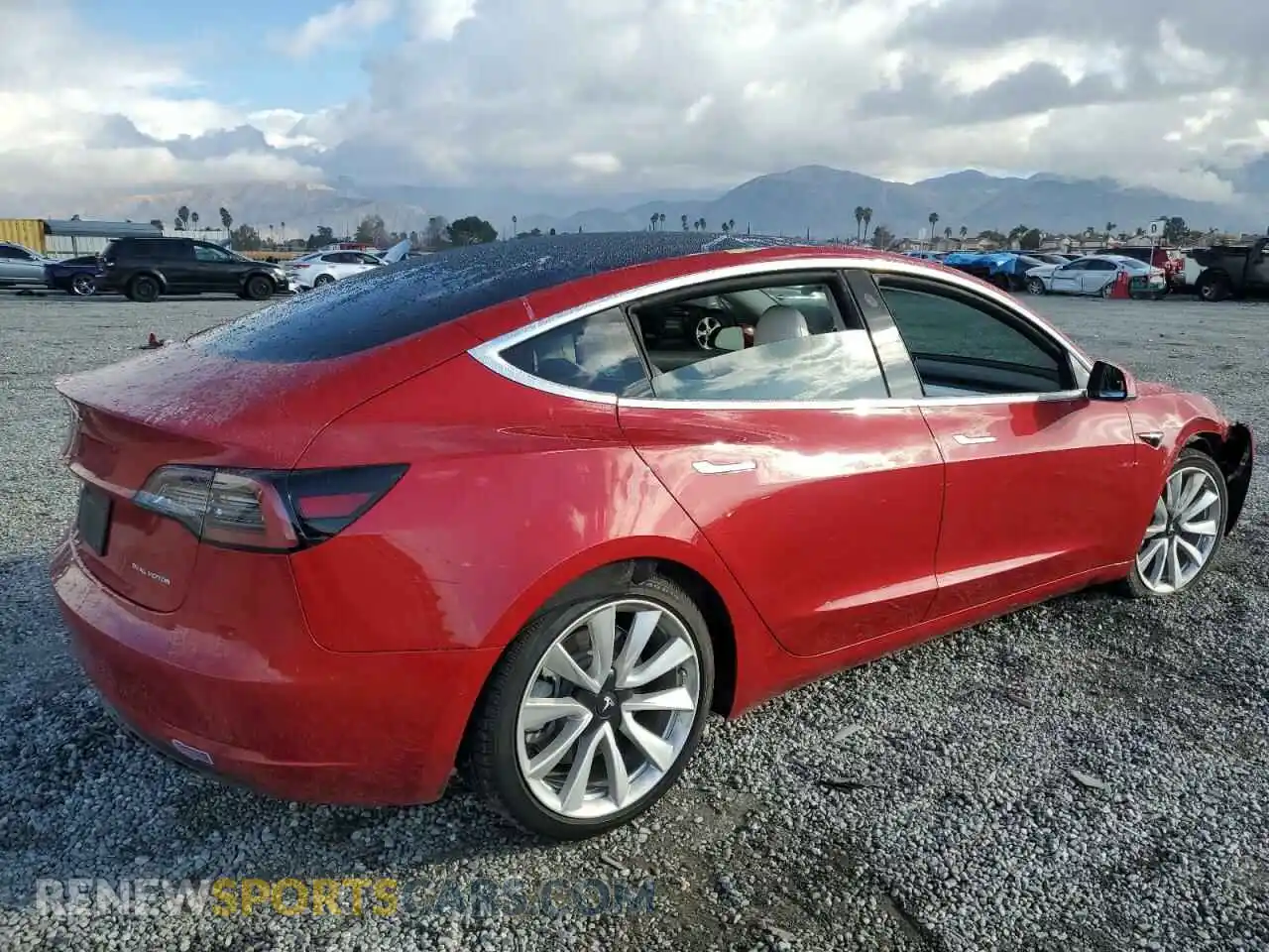 3 Photograph of a damaged car 5YJ3E1EB9KF391877 TESLA MODEL 3 2019