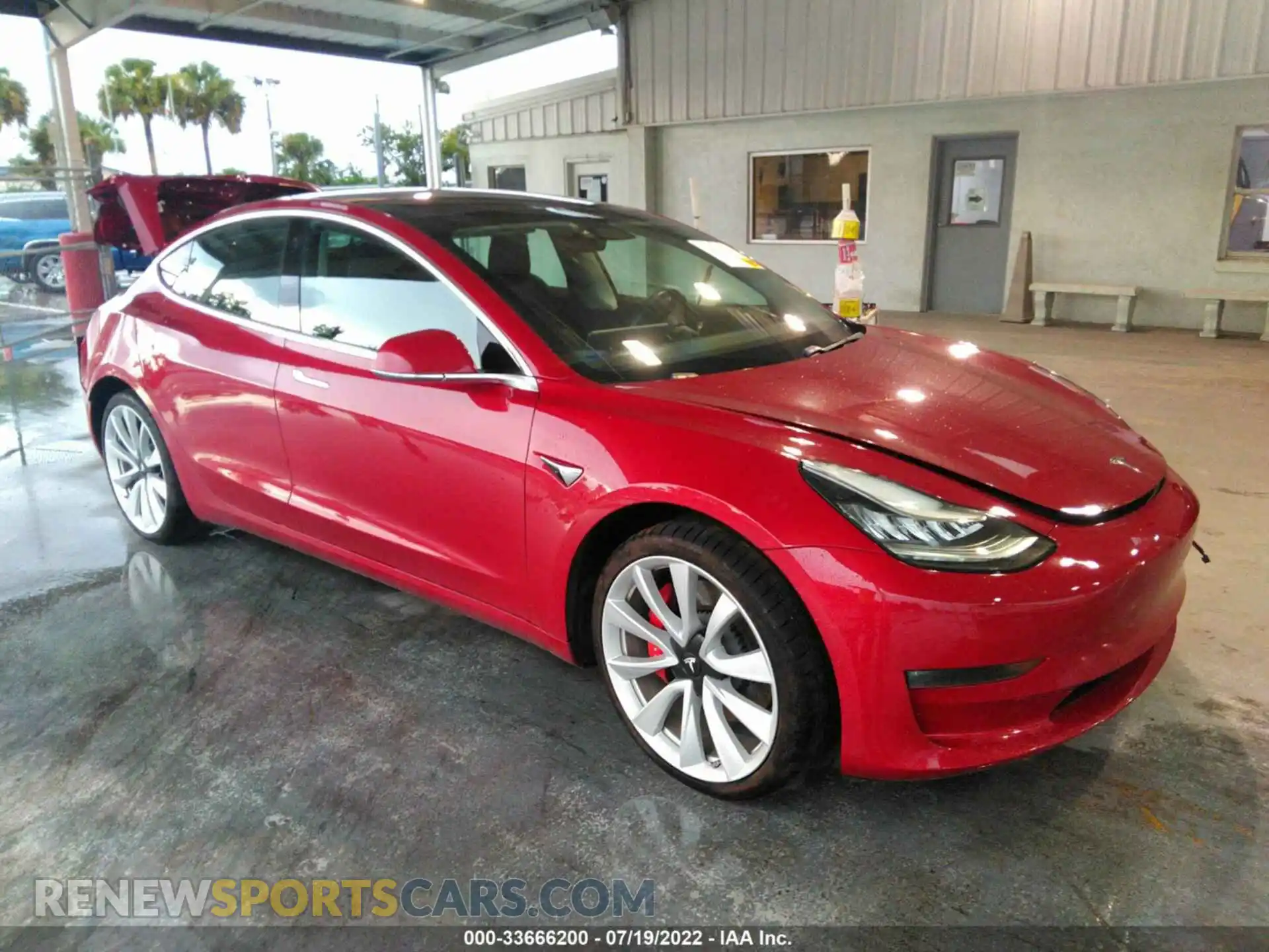1 Photograph of a damaged car 5YJ3E1EB9KF392964 TESLA MODEL 3 2019