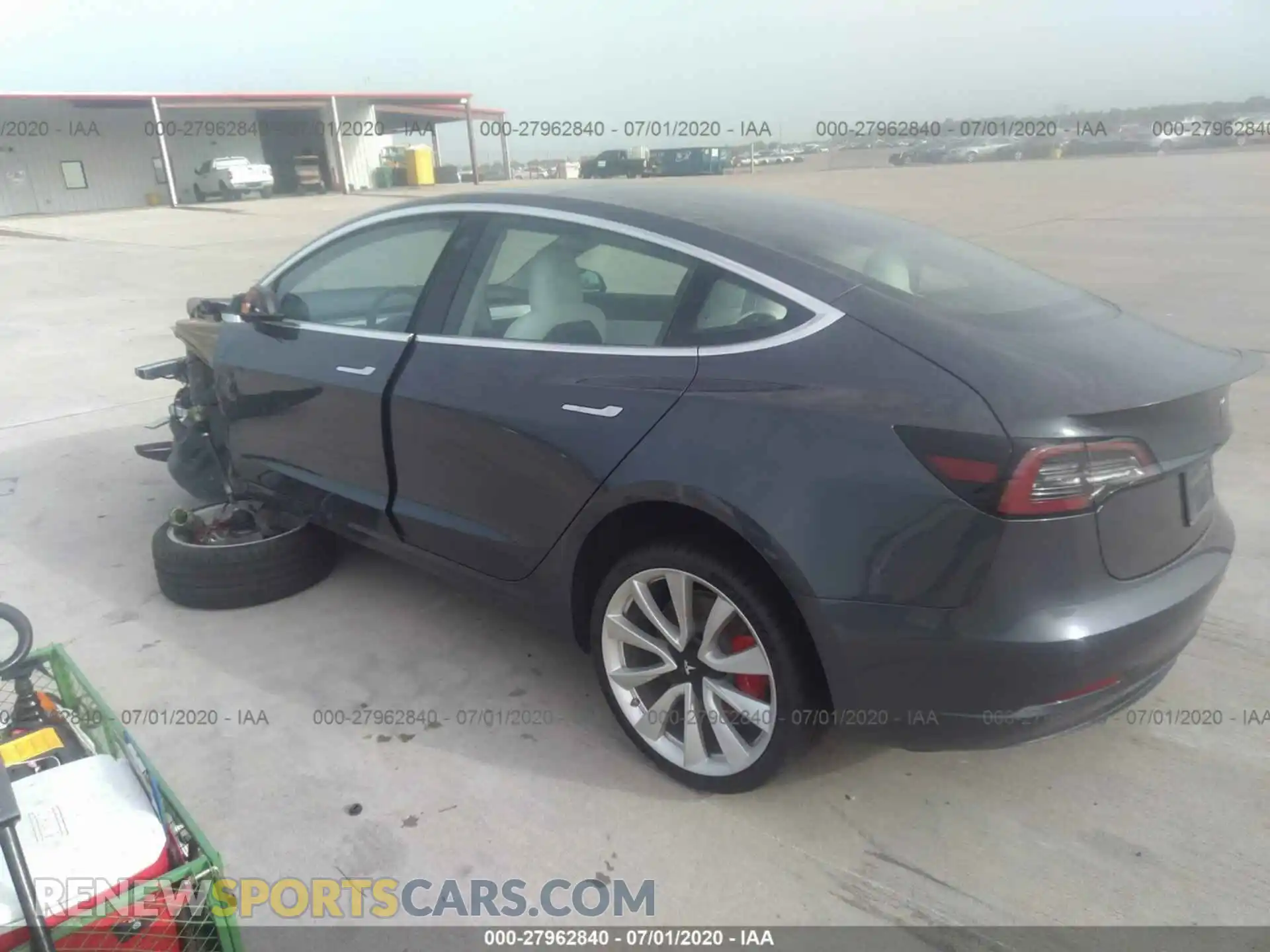3 Photograph of a damaged car 5YJ3E1EB9KF393550 TESLA MODEL 3 2019