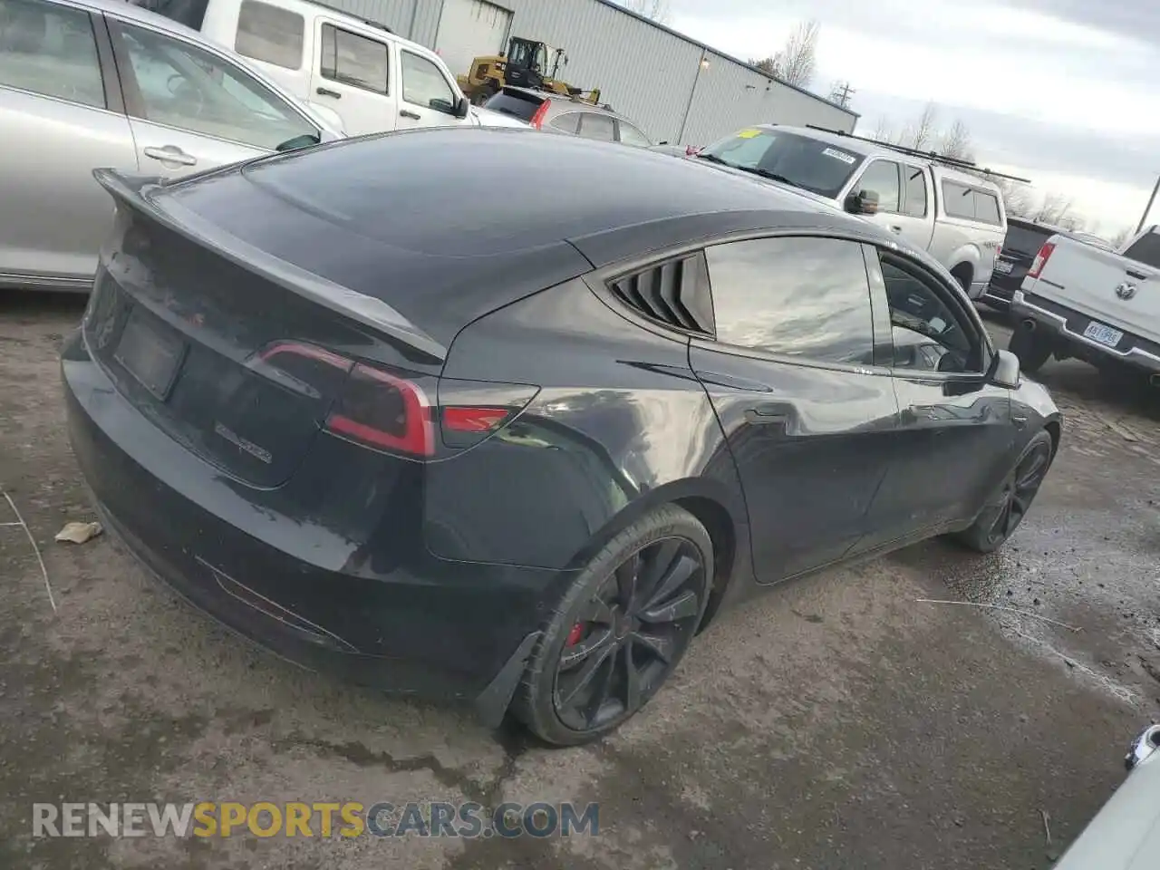 3 fotografías del automóvil dañado 5YJ3E1EB9KF440365 TESLA MODEL 3 2019