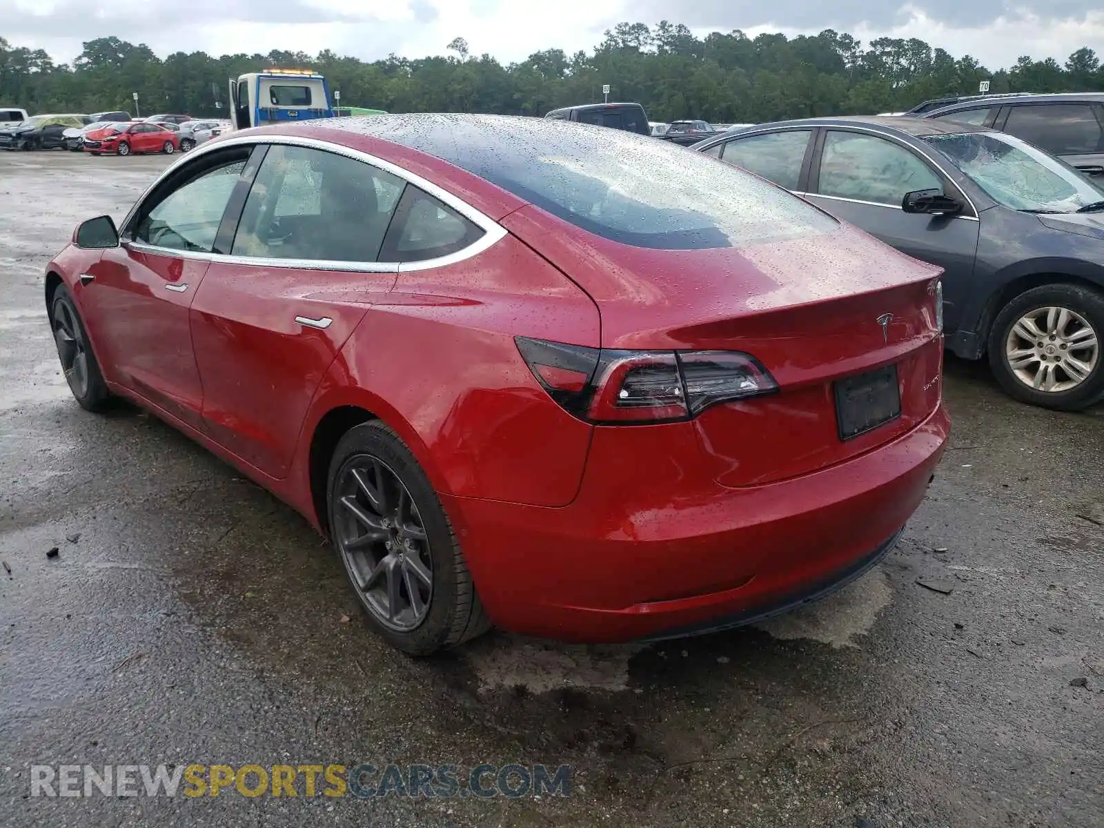 3 Photograph of a damaged car 5YJ3E1EB9KF452452 TESLA MODEL 3 2019