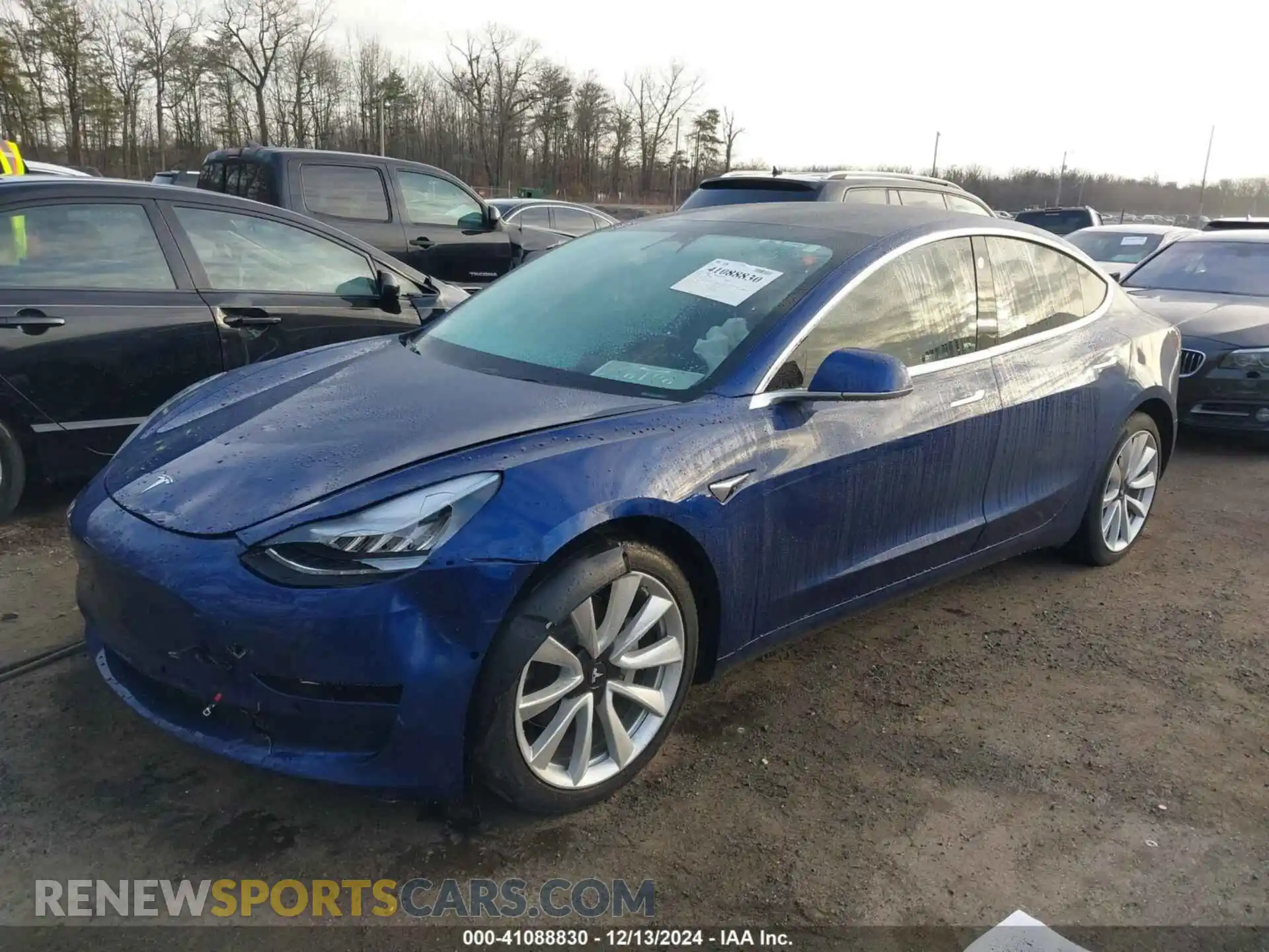 2 Photograph of a damaged car 5YJ3E1EB9KF477481 TESLA MODEL 3 2019