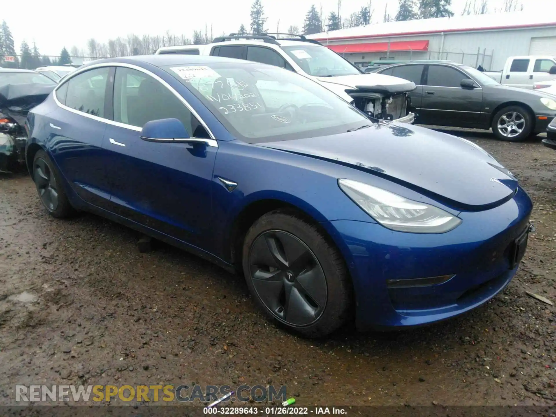 1 Photograph of a damaged car 5YJ3E1EB9KF496550 TESLA MODEL 3 2019