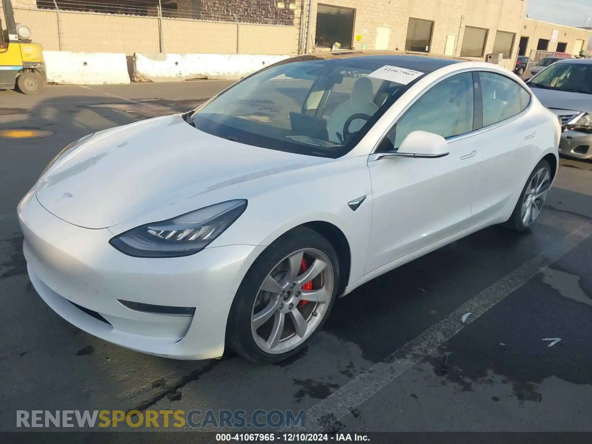 2 Photograph of a damaged car 5YJ3E1EB9KF514626 TESLA MODEL 3 2019