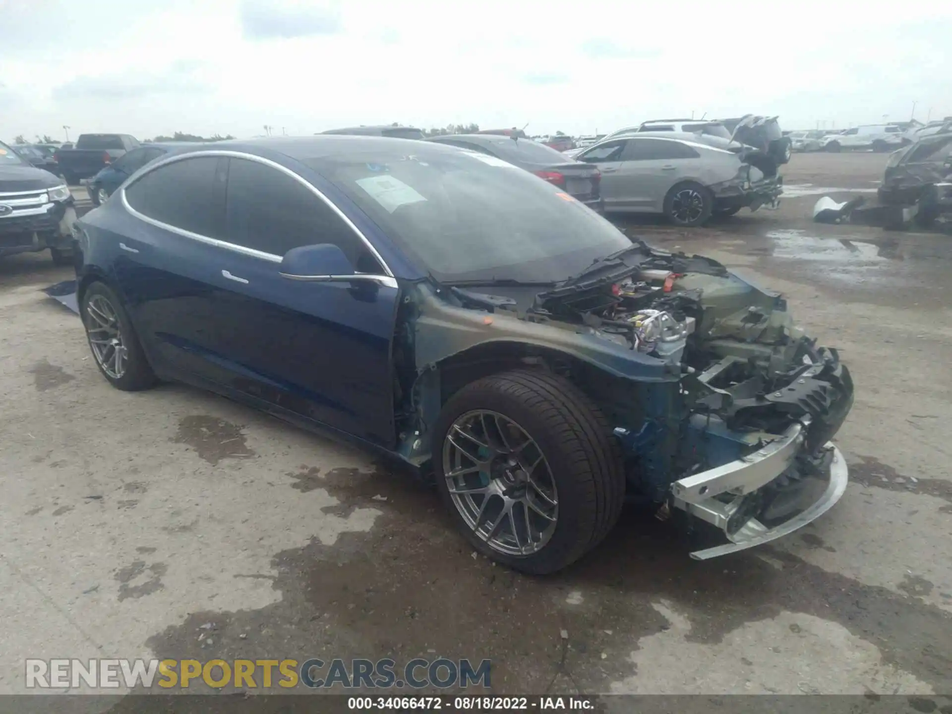 1 Photograph of a damaged car 5YJ3E1EB9KF530096 TESLA MODEL 3 2019