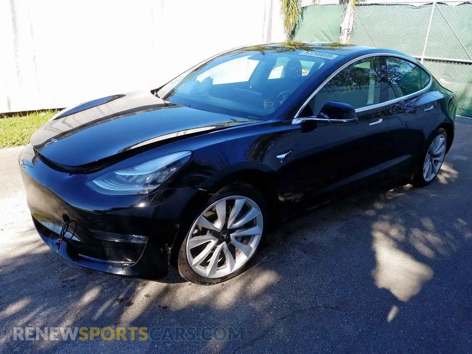 2 Photograph of a damaged car 5YJ3E1EBXKF194085 TESLA MODEL 3 2019