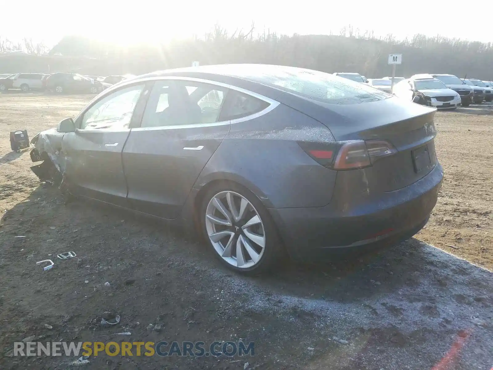3 Photograph of a damaged car 5YJ3E1EBXKF194586 TESLA MODEL 3 2019