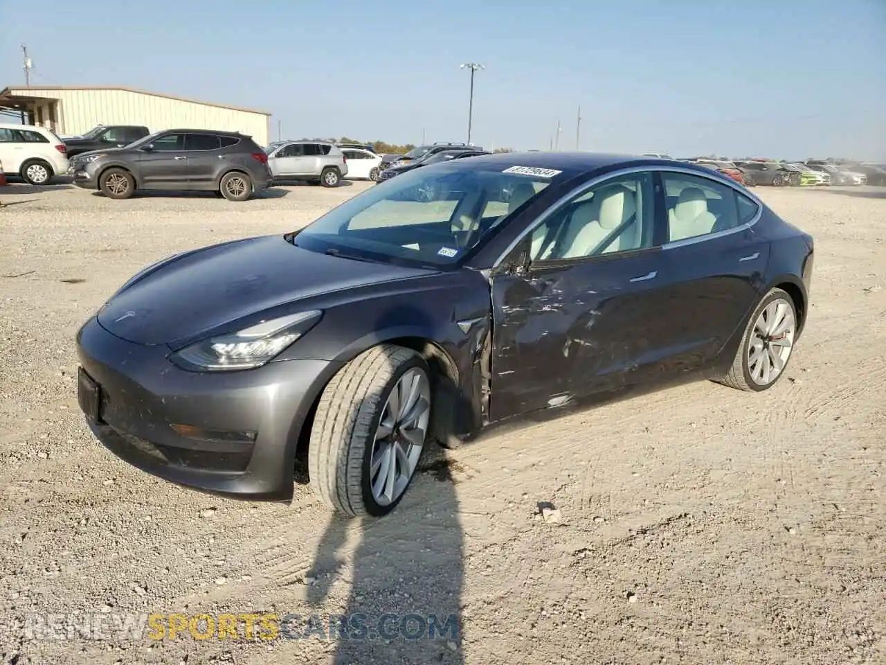 1 Фотография поврежденного автомобиля 5YJ3E1EBXKF214061 TESLA MODEL 3 2019