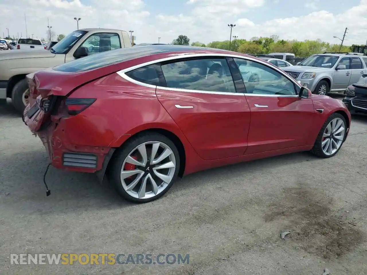 3 Photograph of a damaged car 5YJ3E1EBXKF237727 TESLA MODEL 3 2019