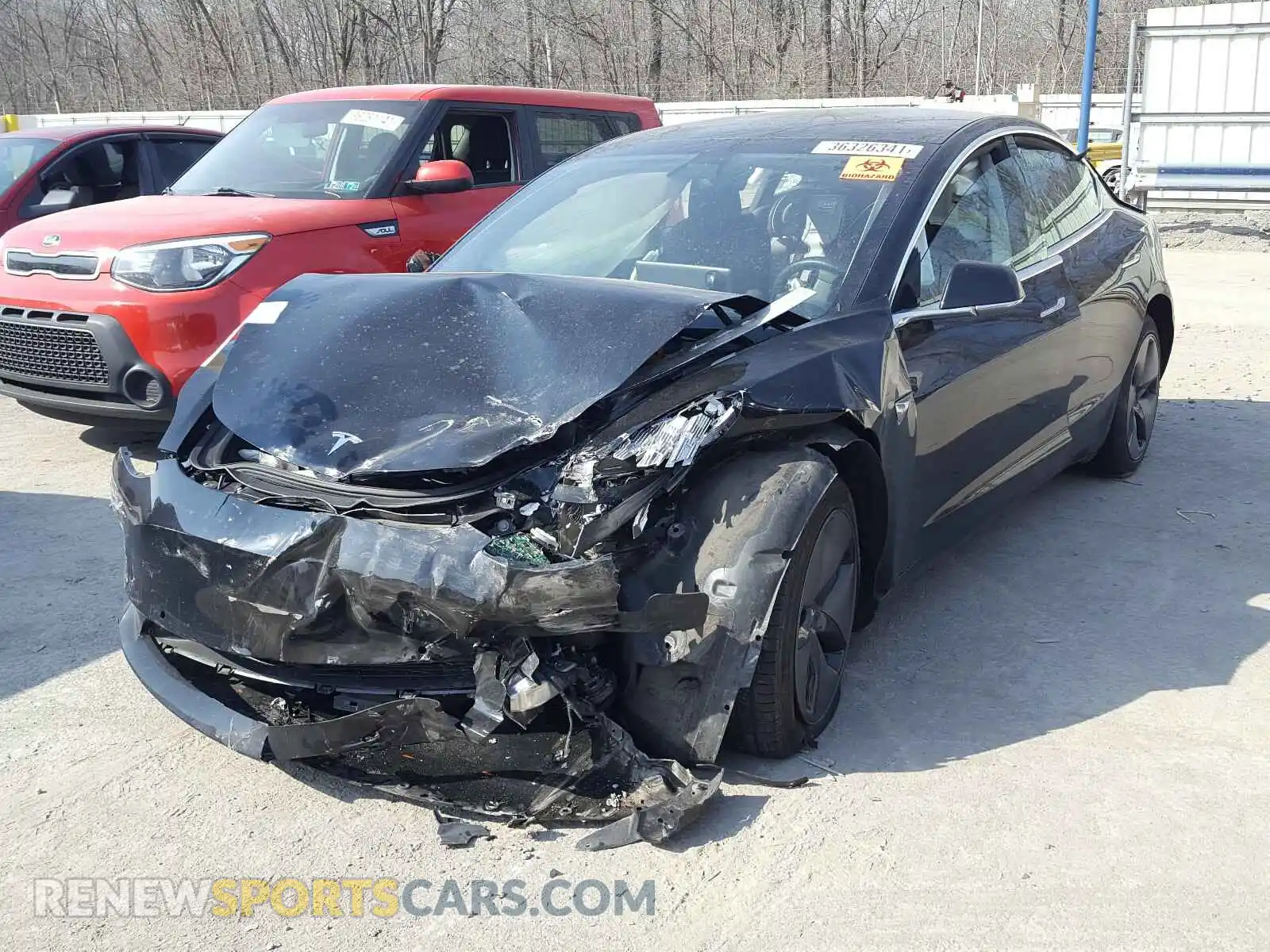 2 Photograph of a damaged car 5YJ3E1EBXKF359259 TESLA MODEL 3 2019