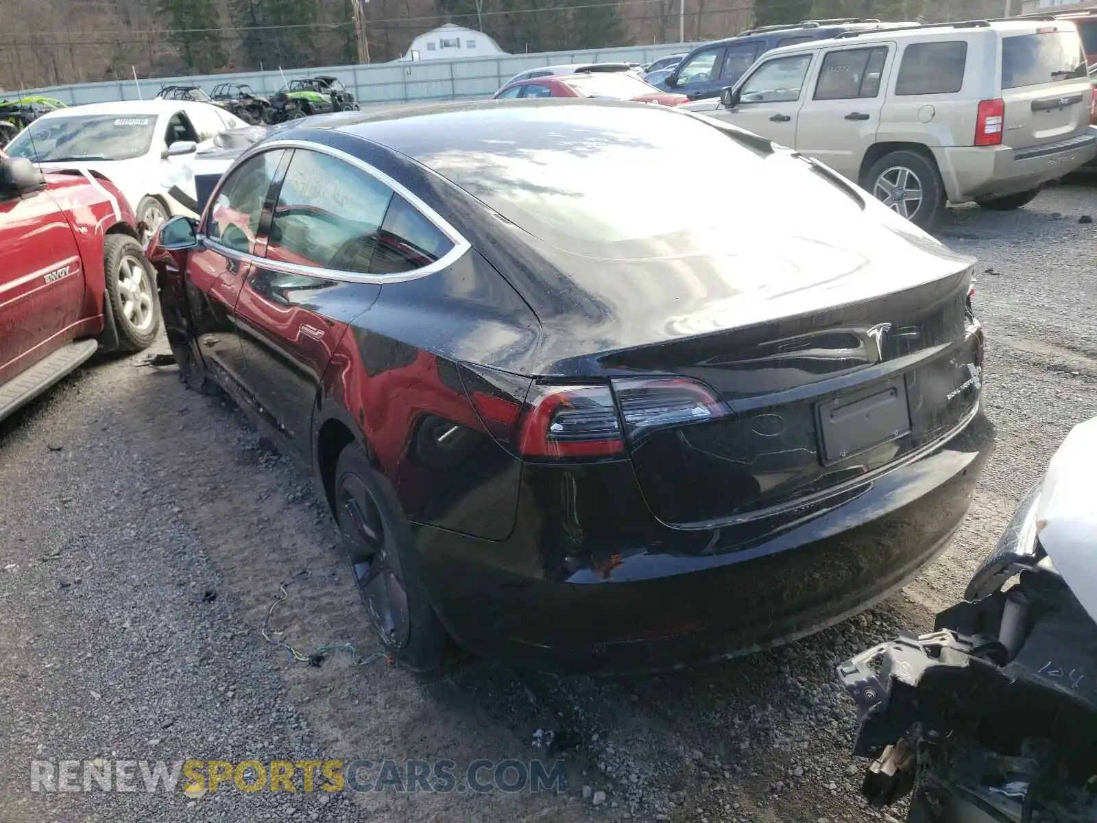 3 Photograph of a damaged car 5YJ3E1EBXKF359259 TESLA MODEL 3 2019