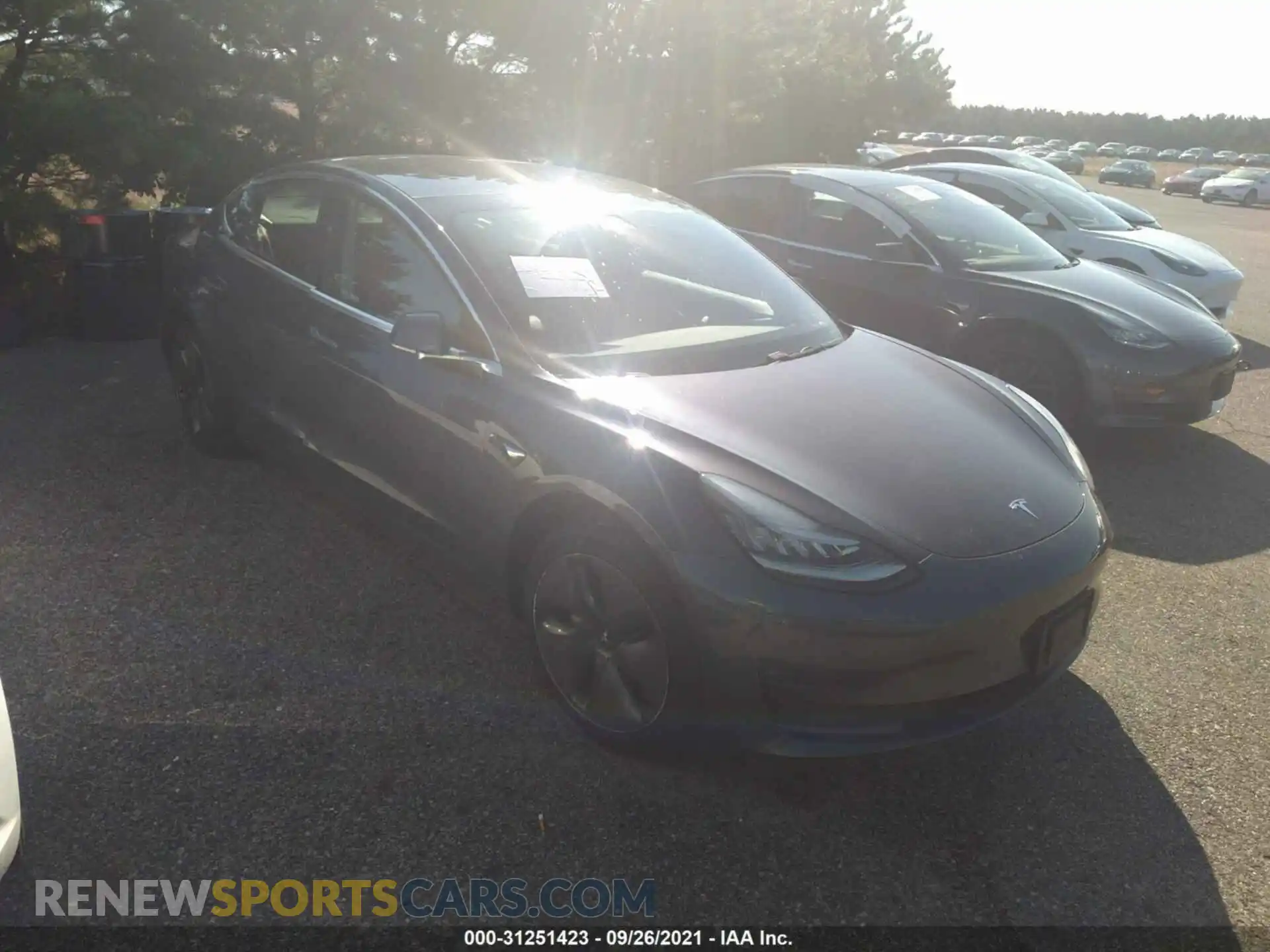 1 Photograph of a damaged car 5YJ3E1EBXKF386221 TESLA MODEL 3 2019