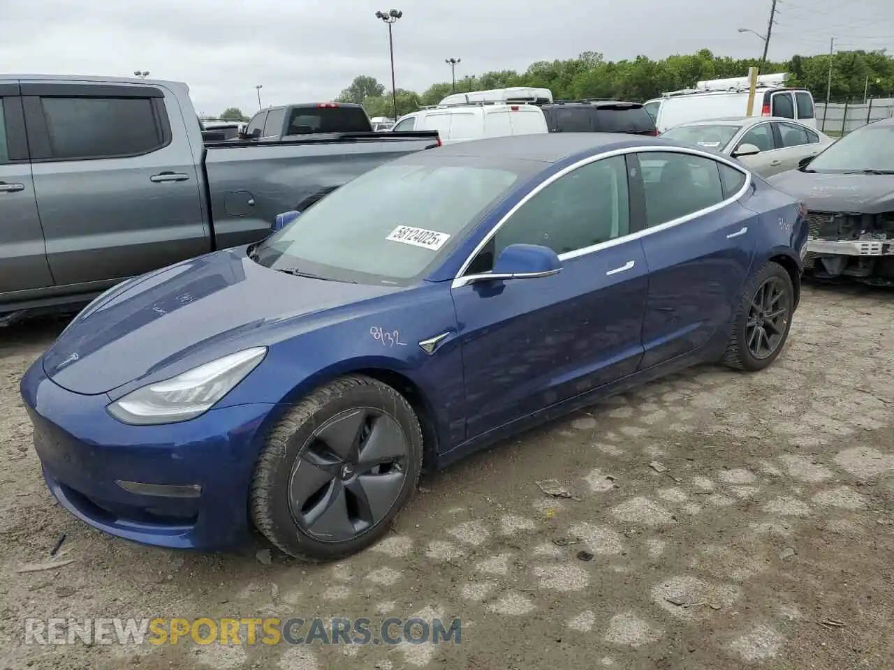 1 Фотография поврежденного автомобиля 5YJ3E1EBXKF387434 TESLA MODEL 3 2019