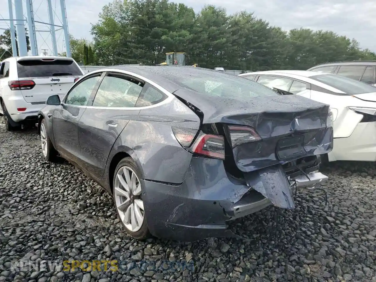 3 Photograph of a damaged car 5YJ3E1EBXKF389099 TESLA MODEL 3 2019